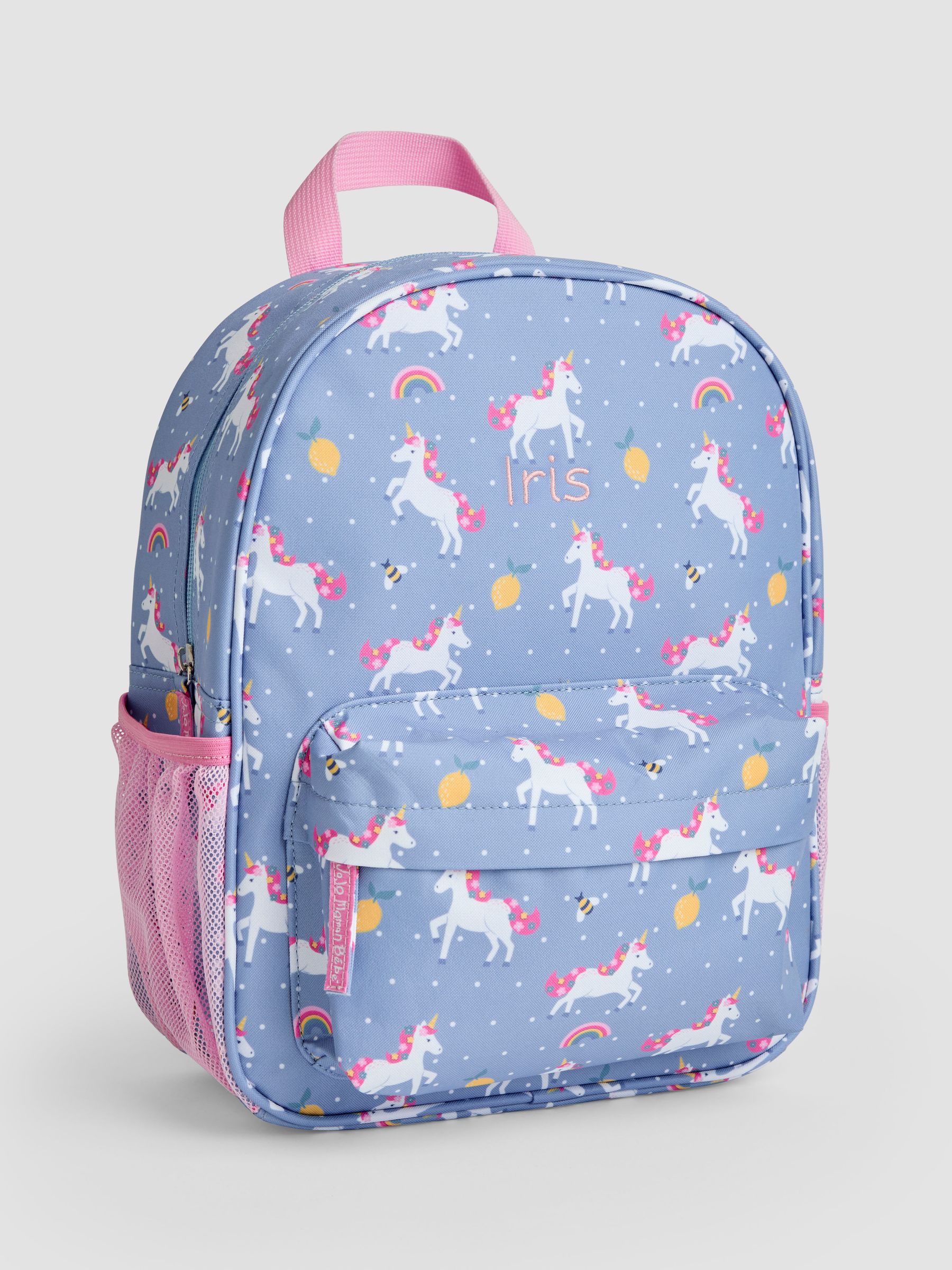 Purple Personalised Unicorn Medium Backpack