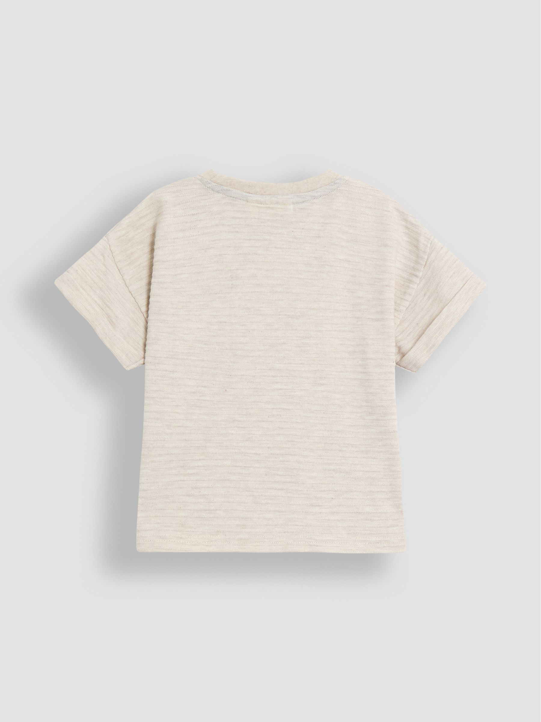 Natural Textured 100% Cotton T-Shirt