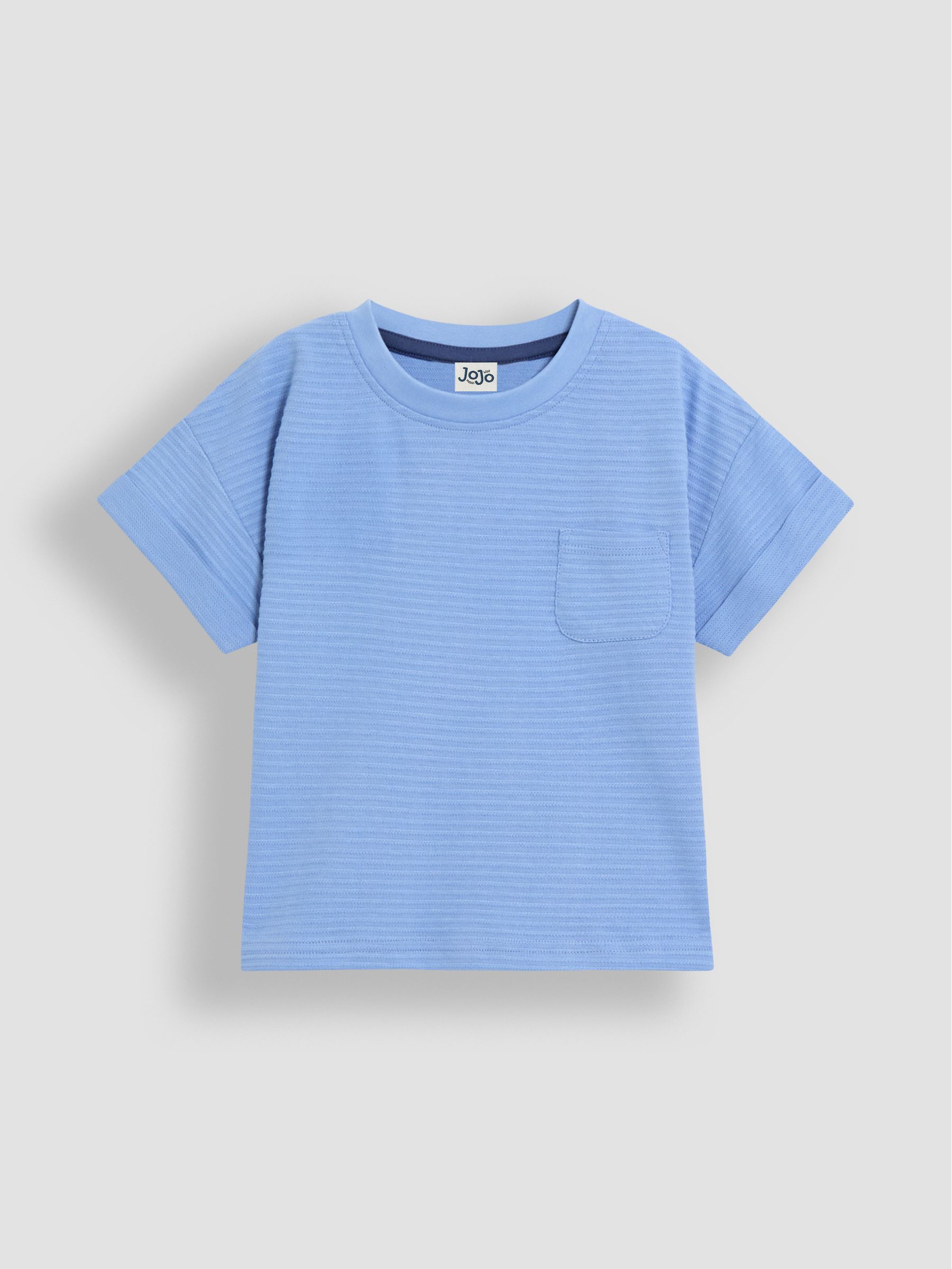 Blue Textured T-Shirt