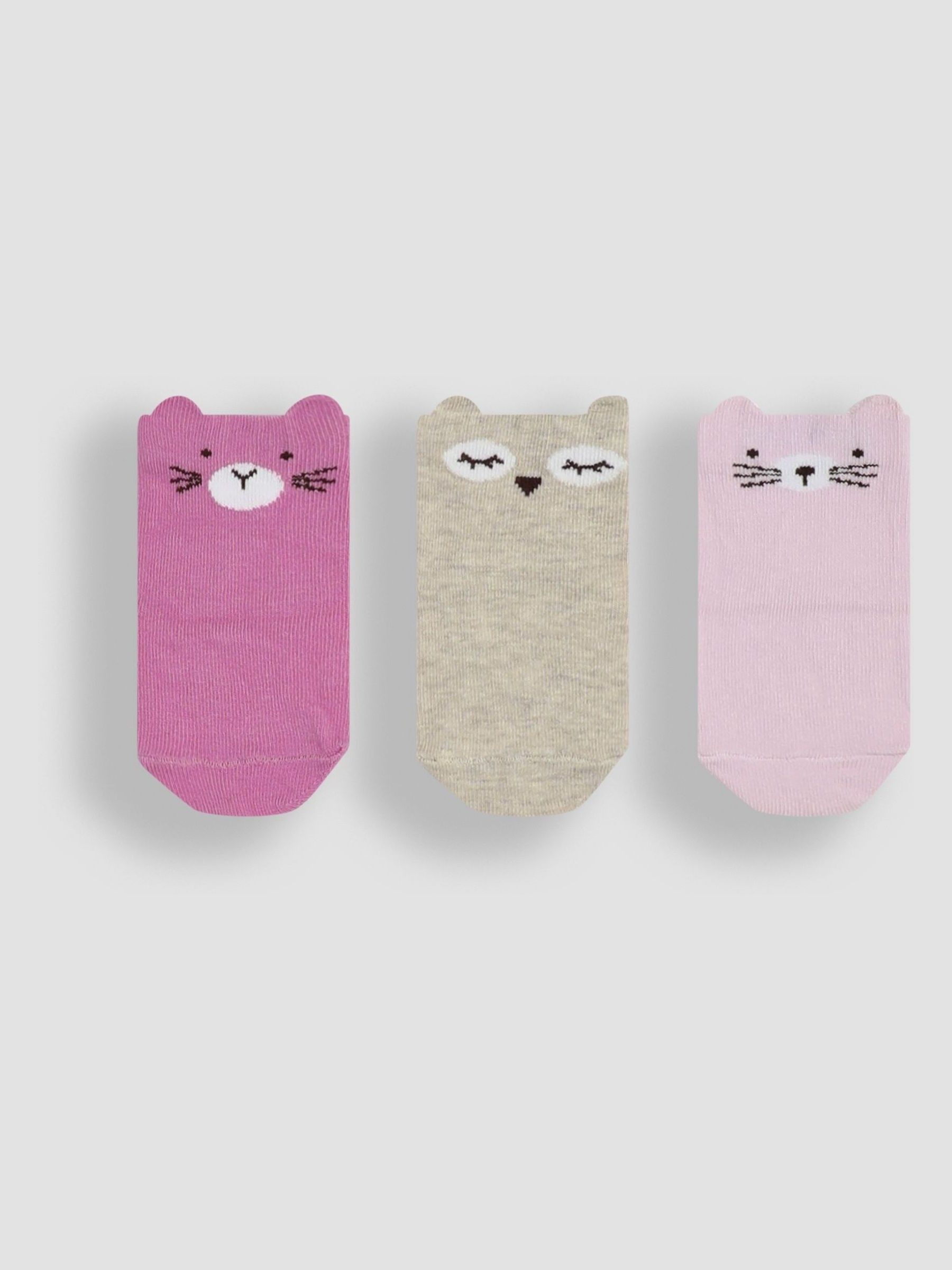 Pink Bear Socks 3 Pack