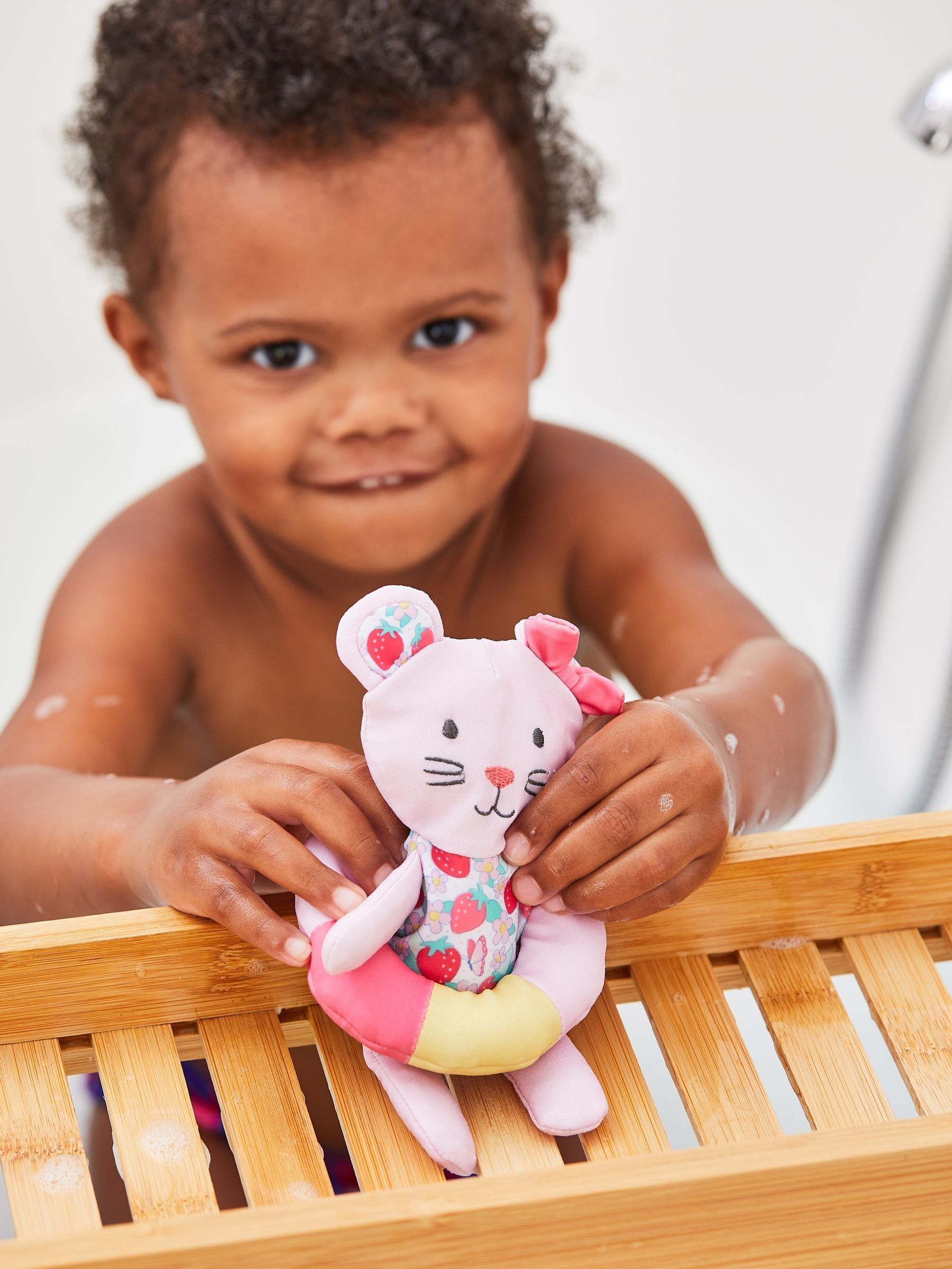 Pink Mouse Bath Doll Toy