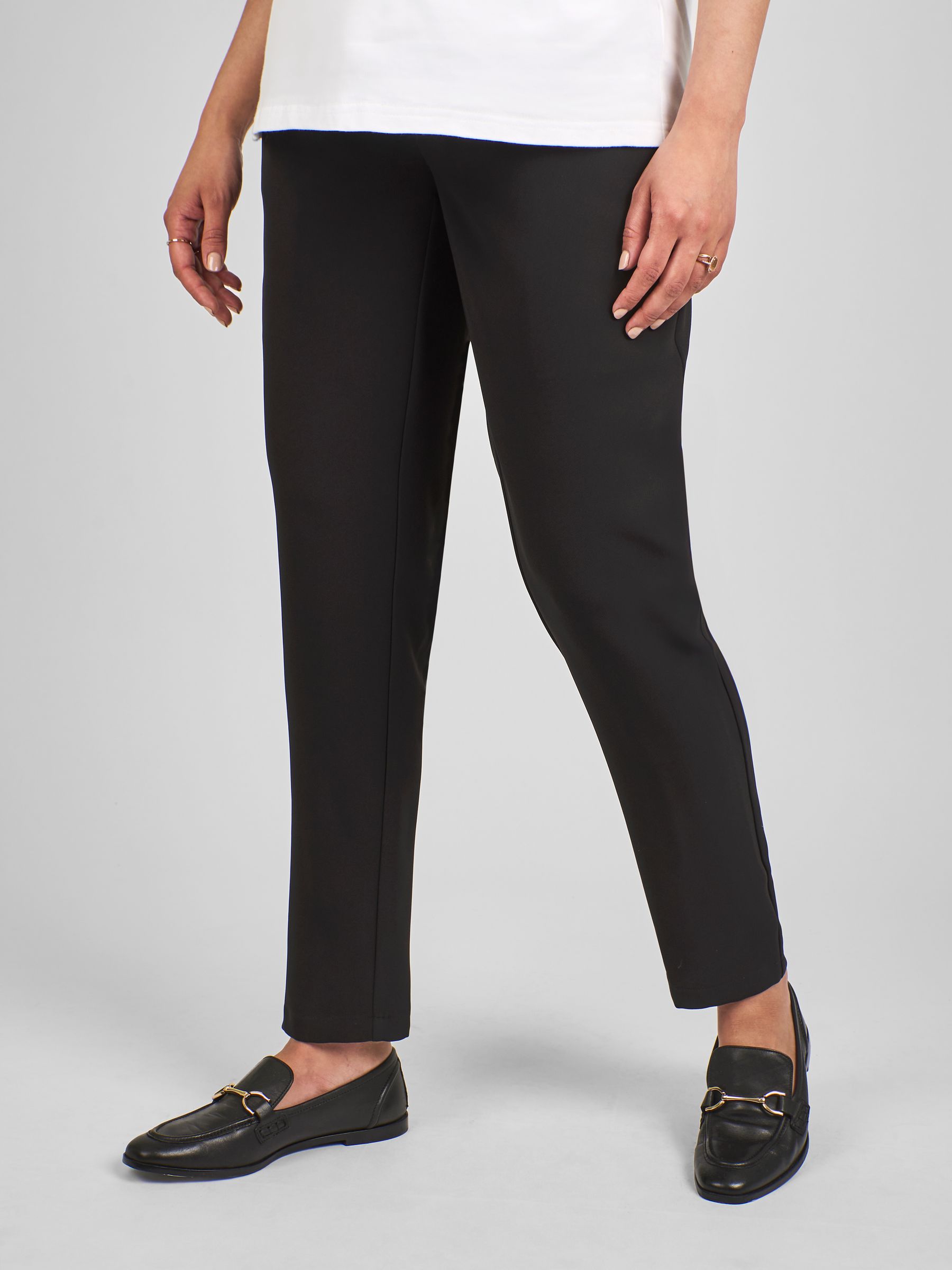 Black Tapered Maternity Trousers