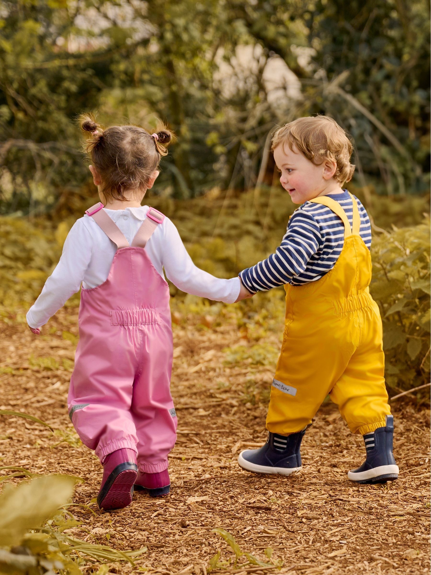 Cobalt Blue Pack-Away Waterproof Dungarees