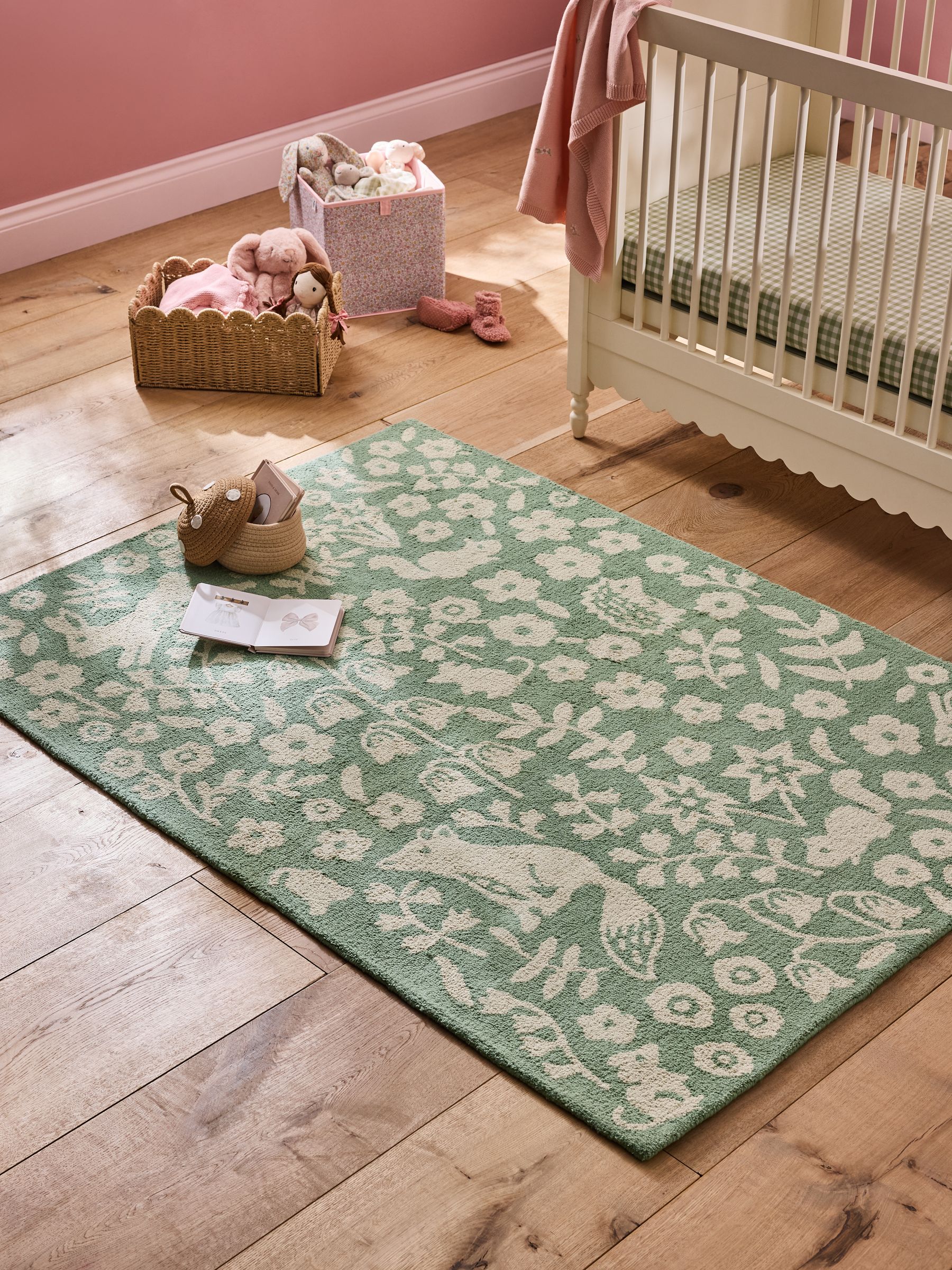 Green Woodland Rug