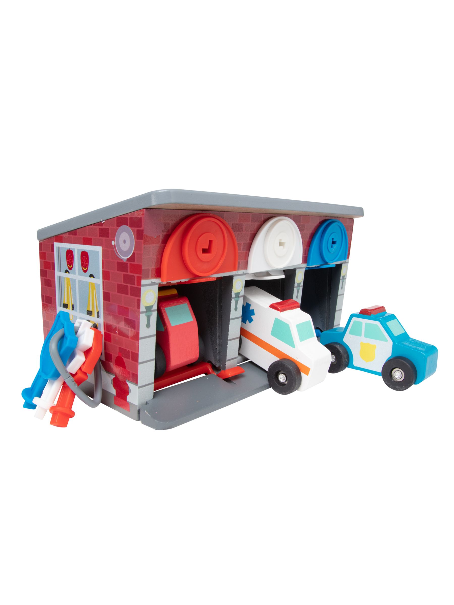 Melissa & Doug Natural Keys & Cars Rescue Garage