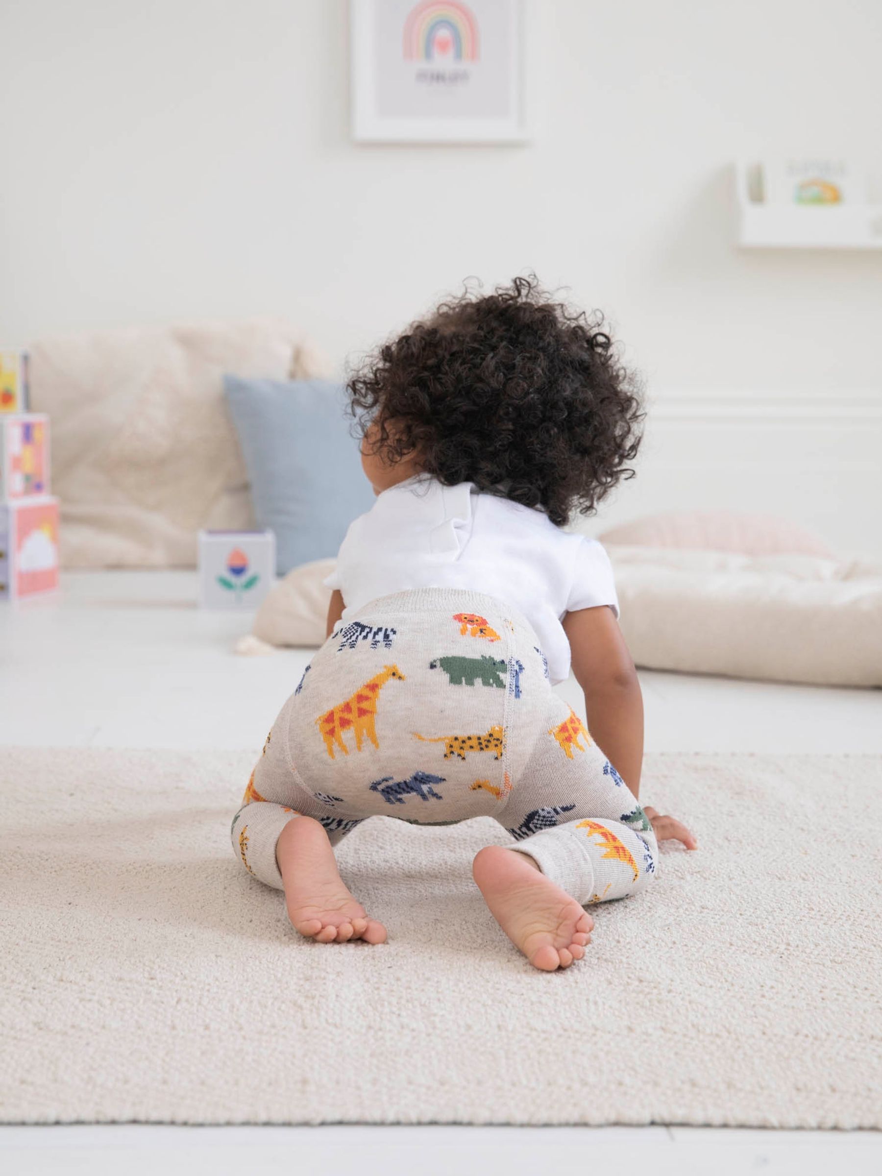 Natural Safari Knitted Leggings