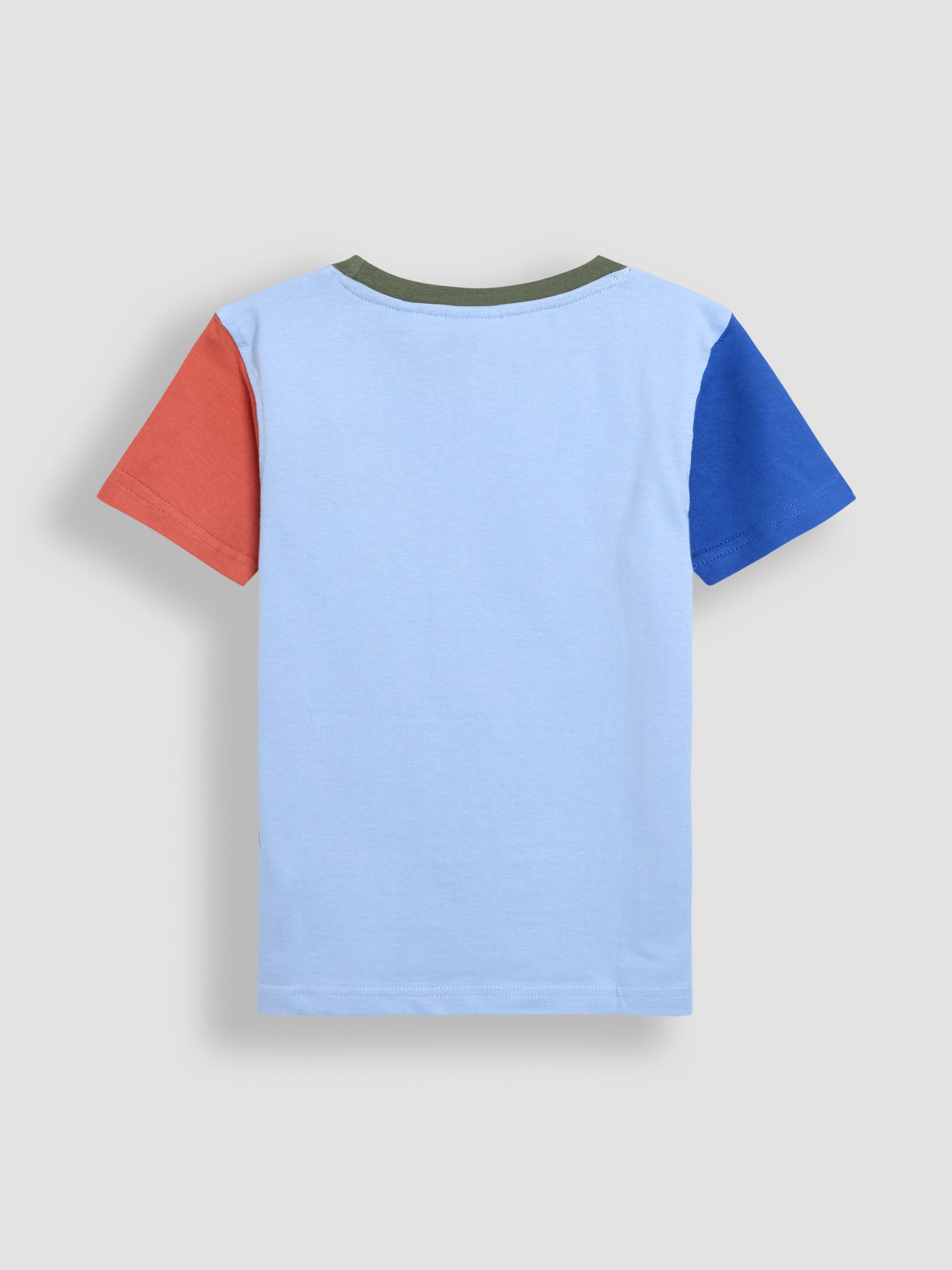 Blue Safari Scene 100% Cotton Printed T-Shirt