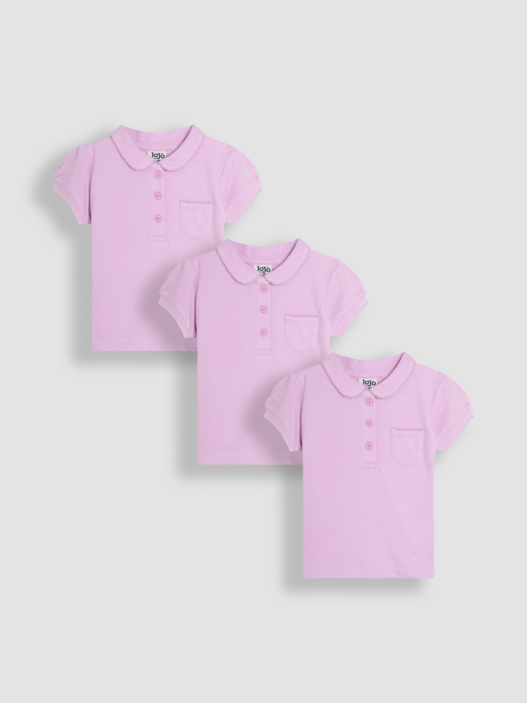 White 3-Pack Polo Shirts