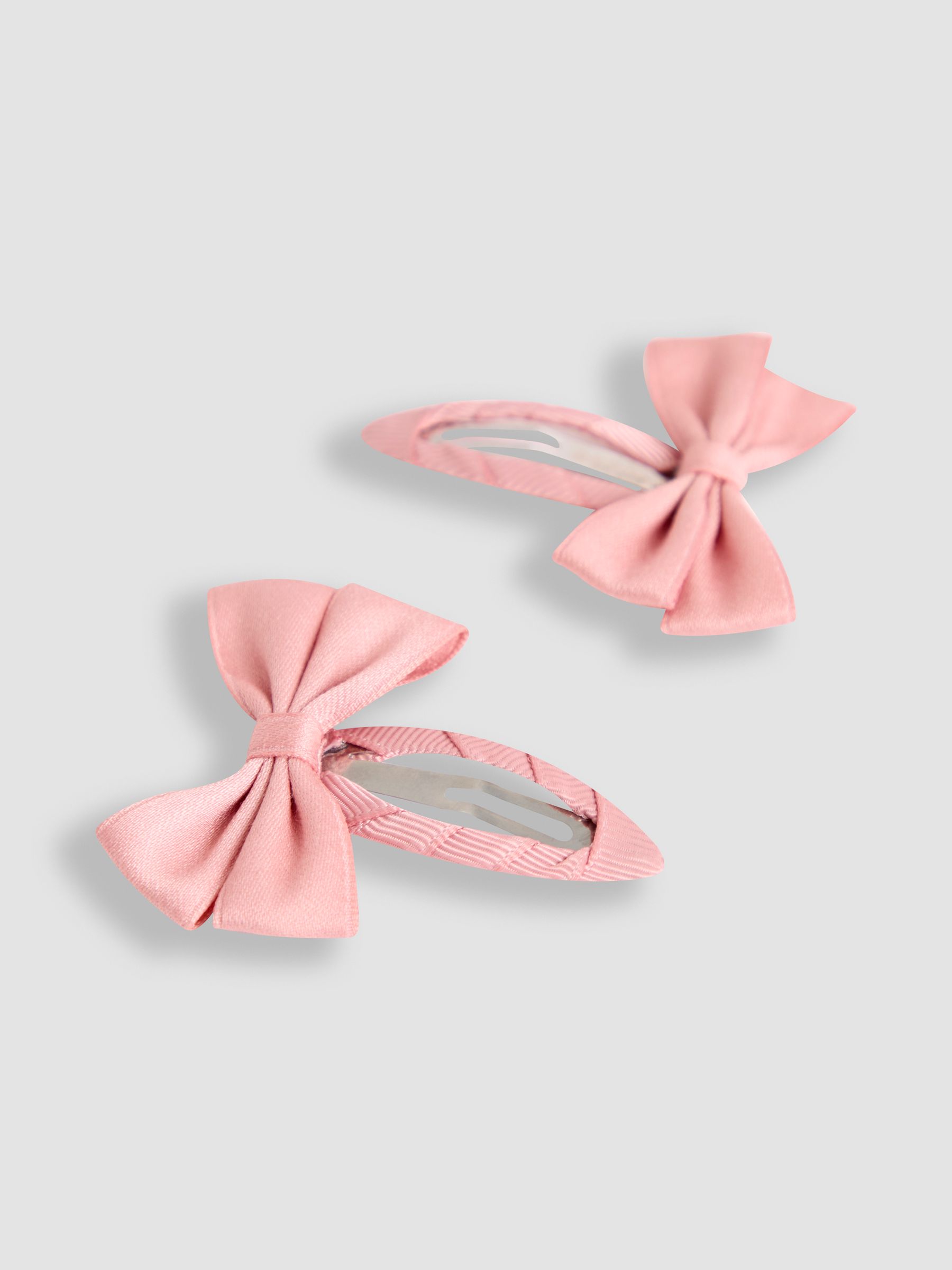 Pink Bow Hair Clips 2 Pack