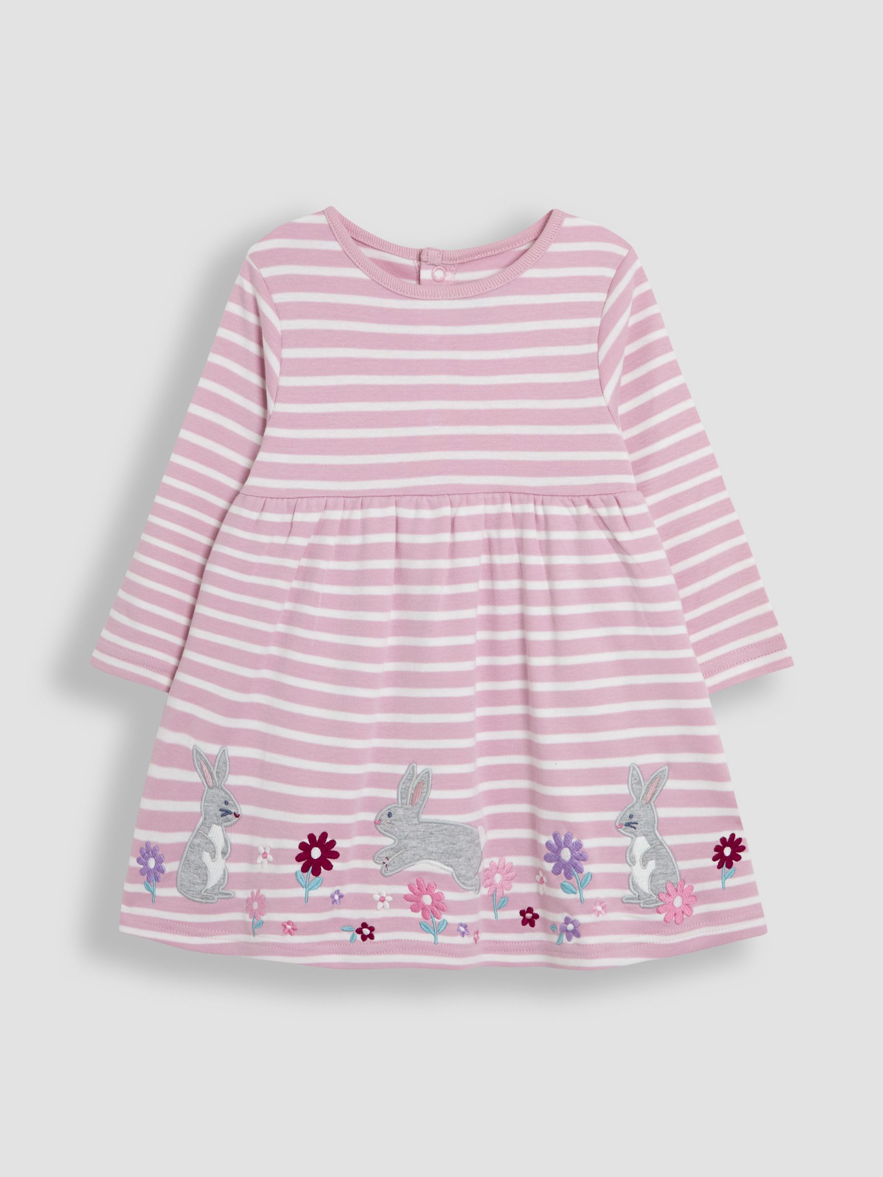 Pink Appliqué Dress