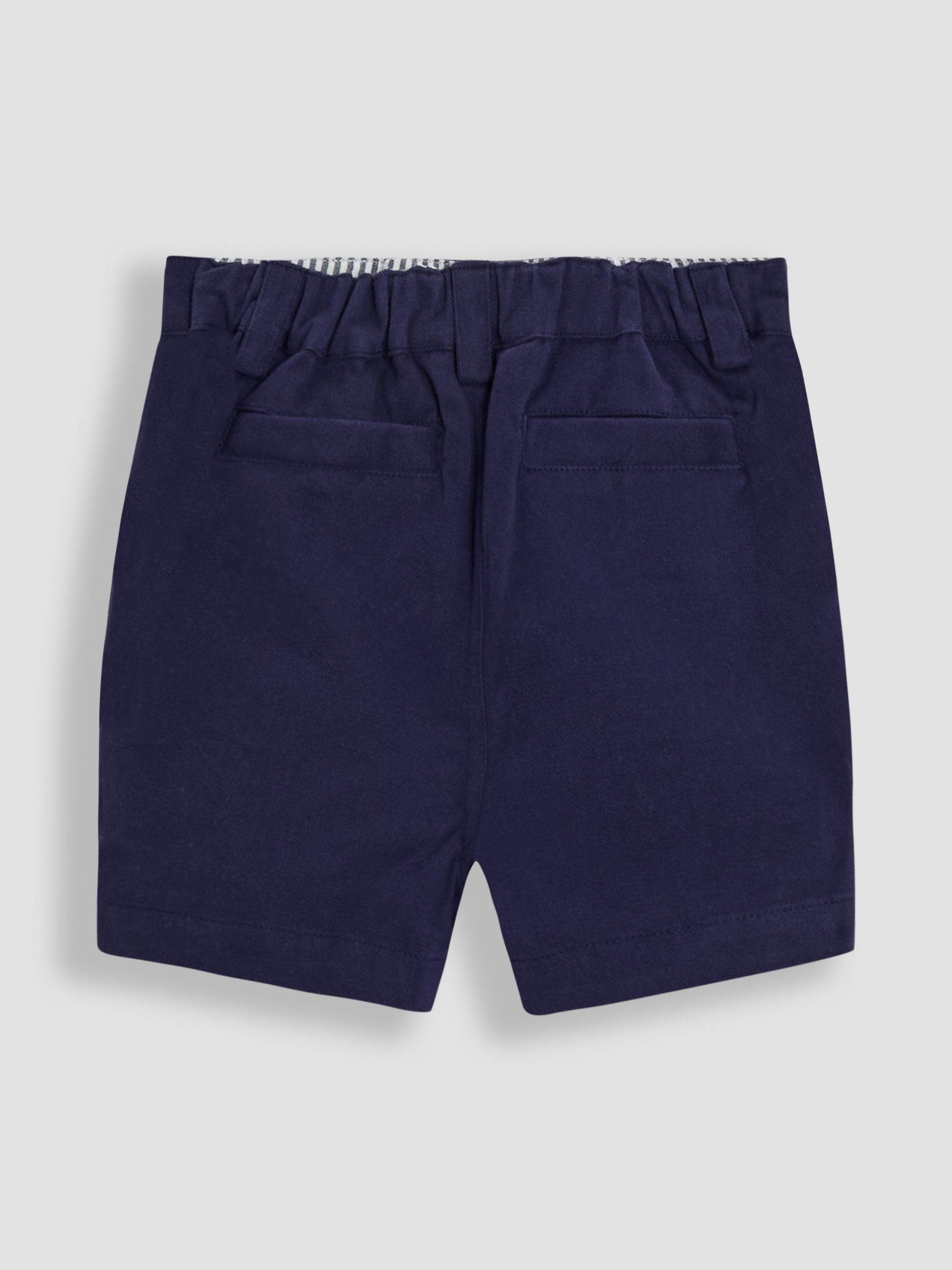 Navy Blue Twill Chino Short
