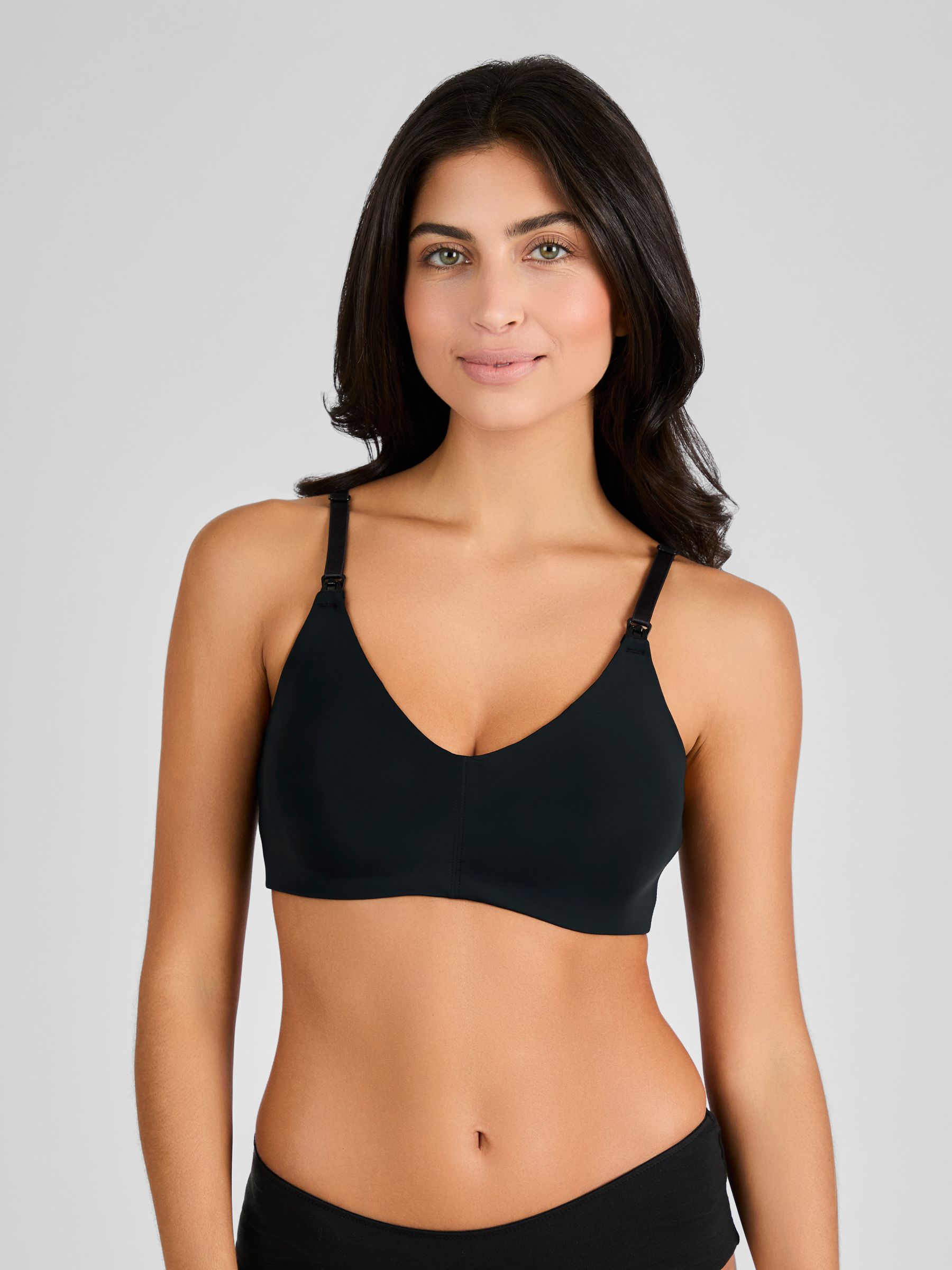 White Microfibre Moulded Maternity & Nursing Bra