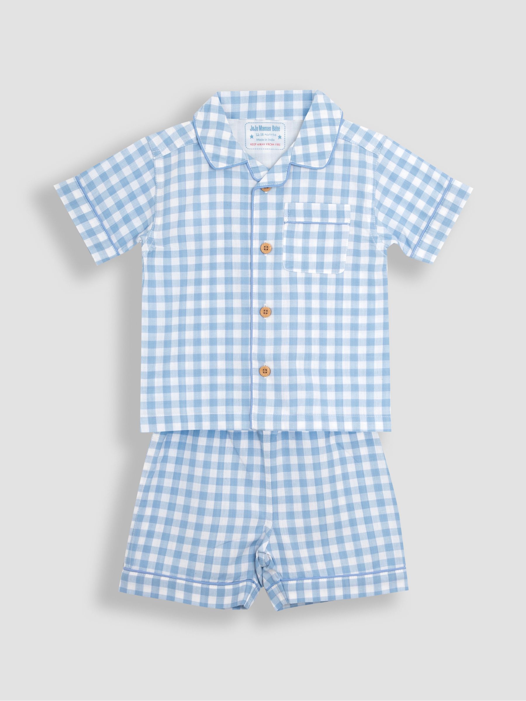 Blue Woven Classic Pyjamas