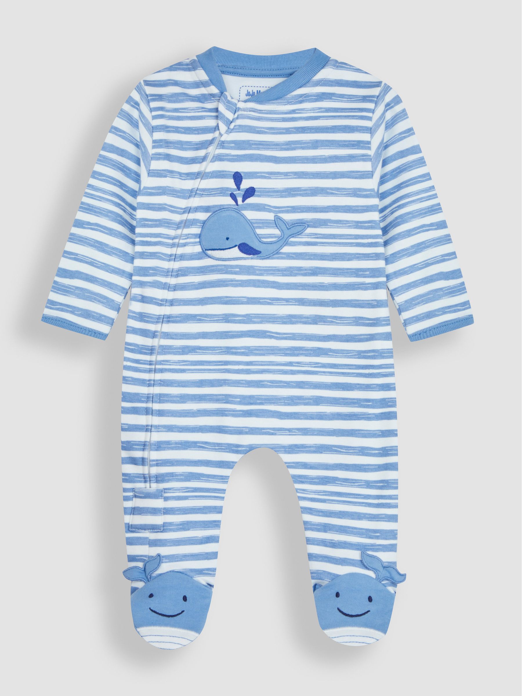 Natural Cream Giraffe Appliqué Zip Sleepsuit