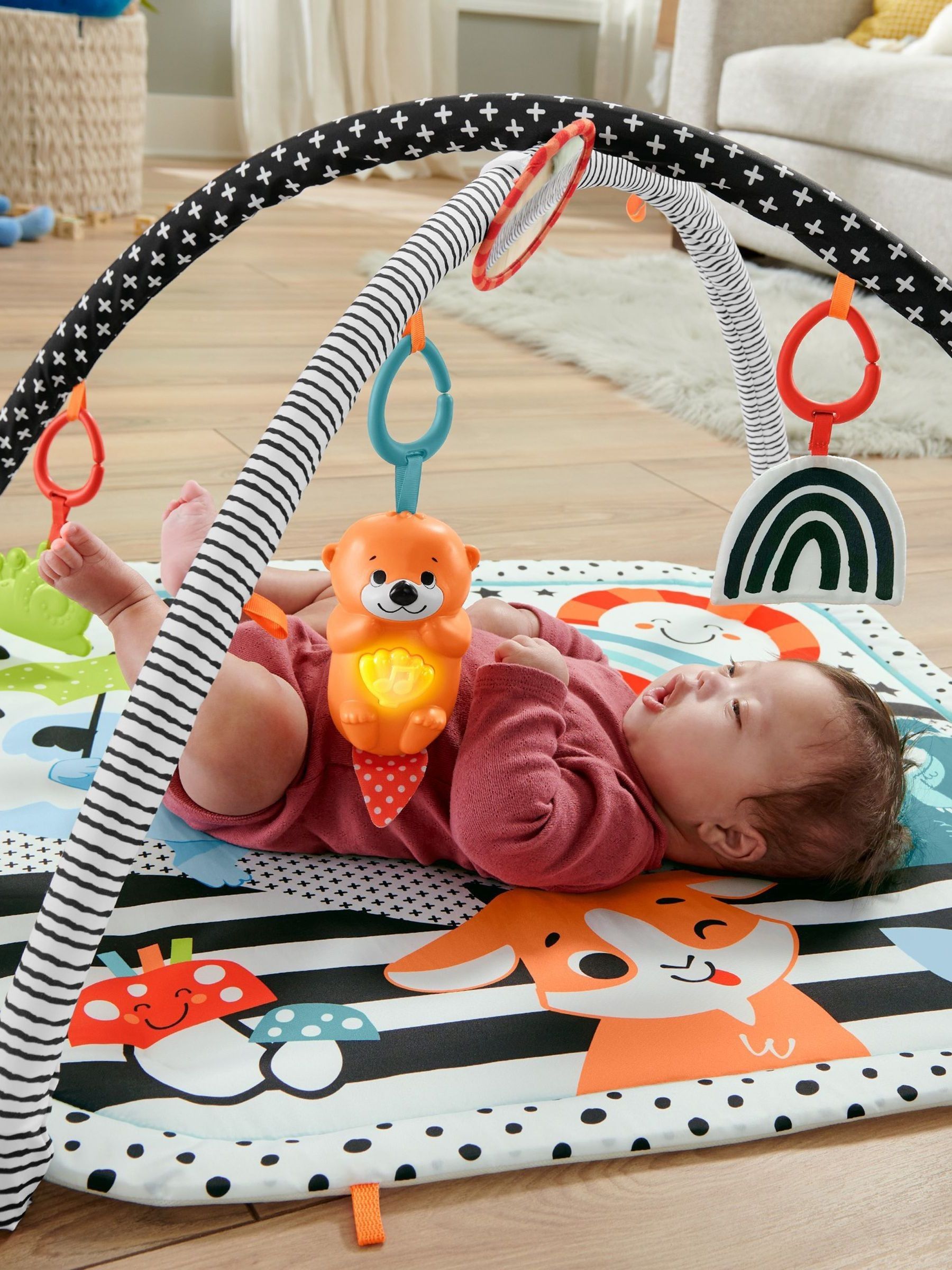 Fisher Price 3-In-1 Music, Glow And Grow Gym