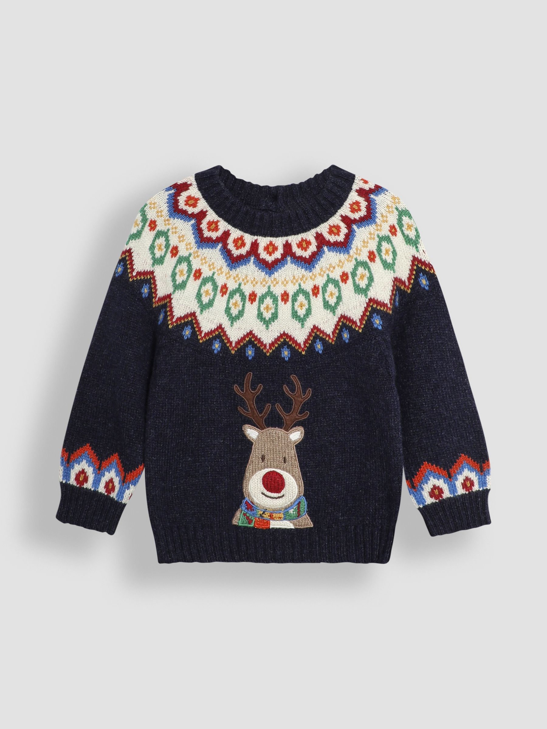 Navy Reindeer Christmas Reindeer Jumper