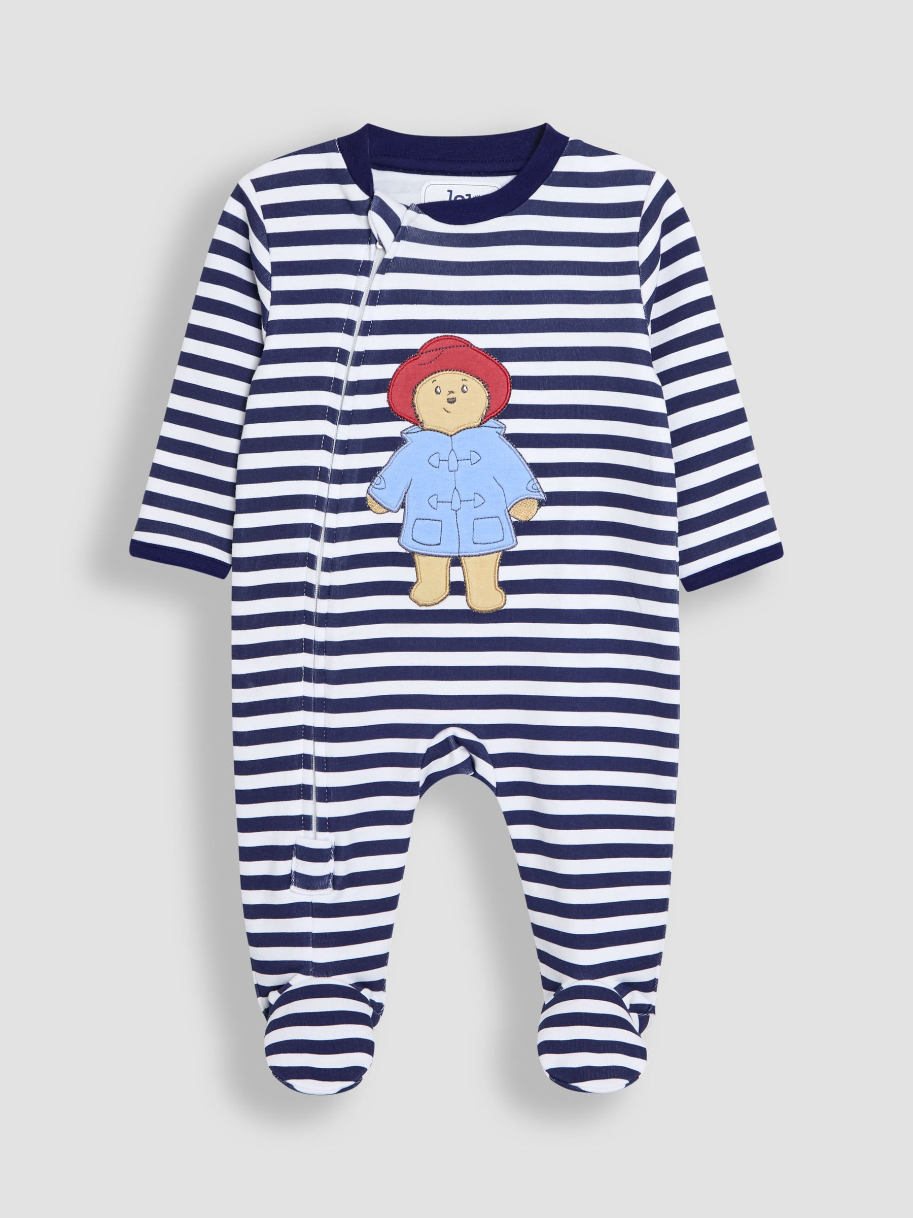 Blue Striped Paddington Sleepsuit