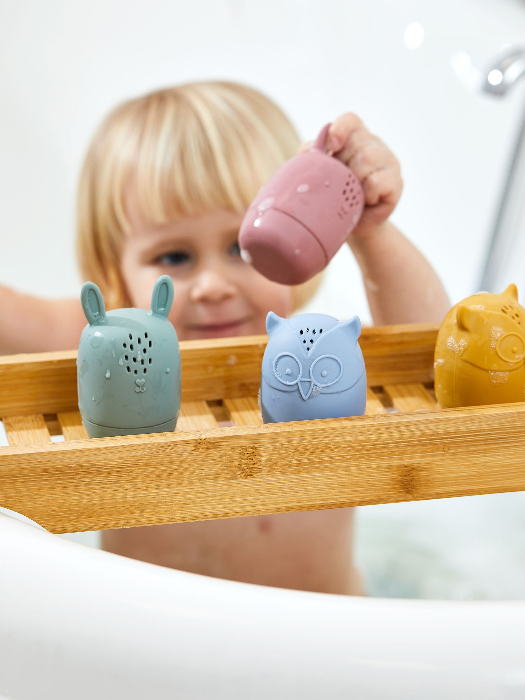 Set of 4 Woodland Bath Squirters