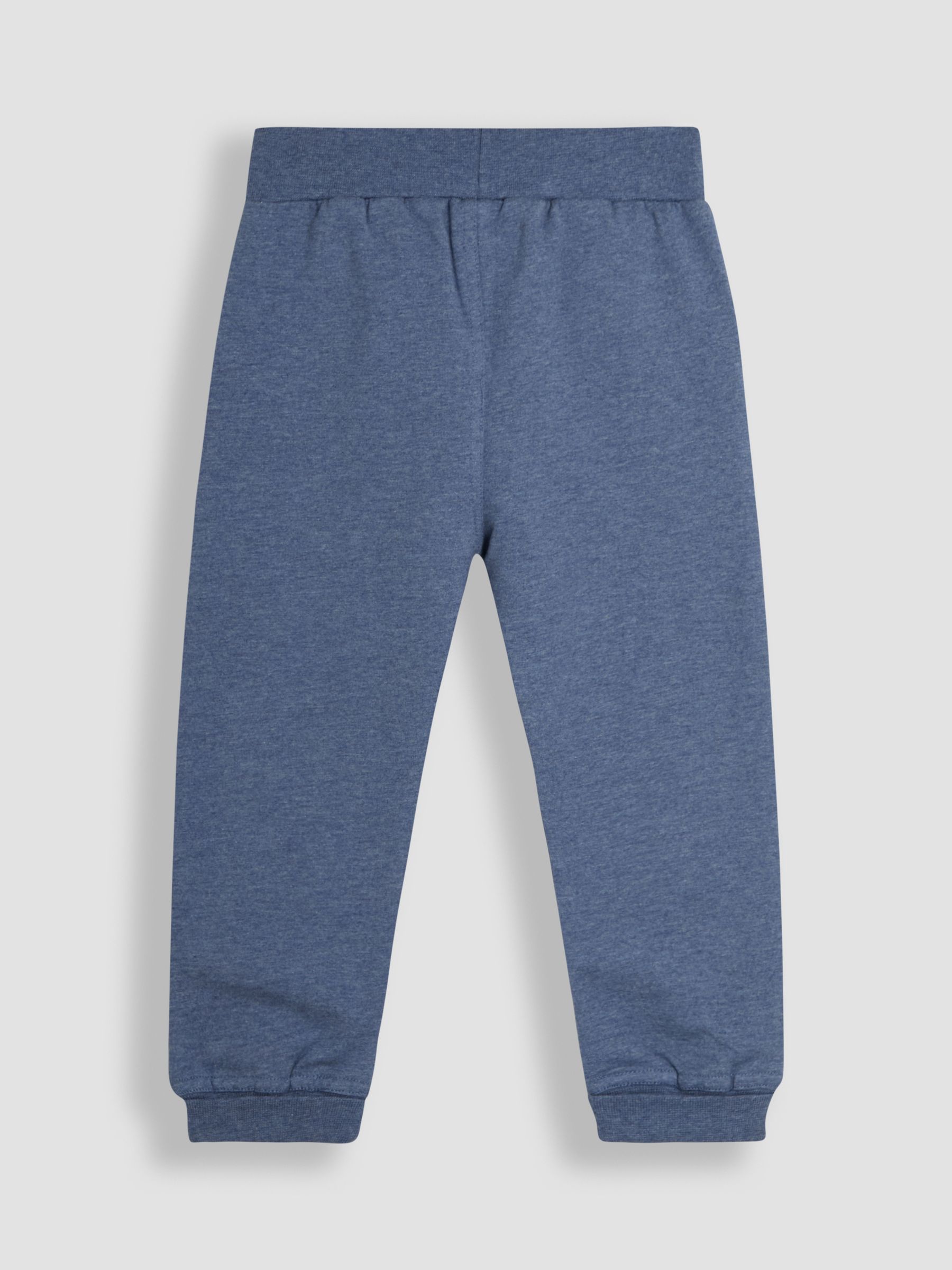 Navy Blue Construction Fitted Appliqué Joggers