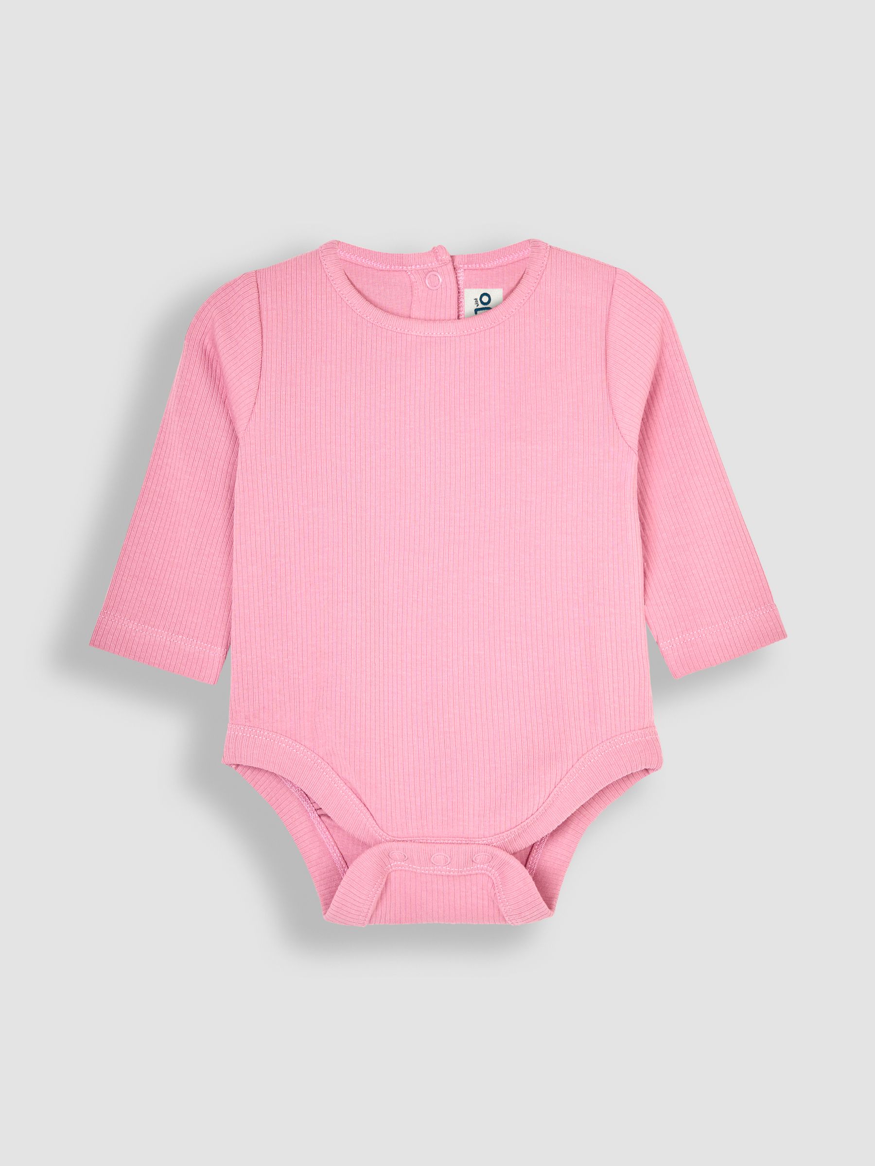 Pink 3-Piece Rib Body, Floral Trousers & Hat Set
