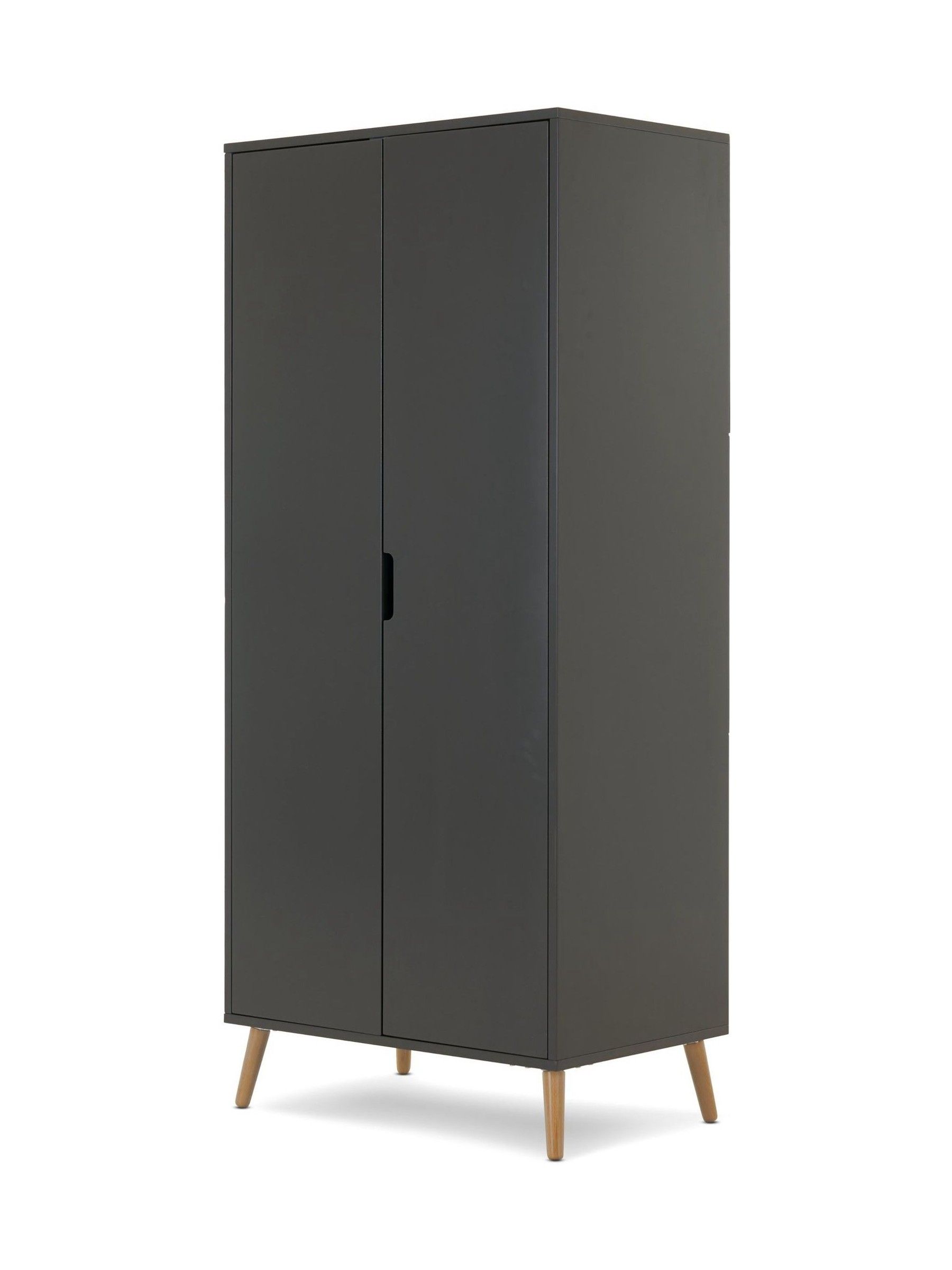 Obaby Slate with Natural Maya Nursery Double Wardrobe