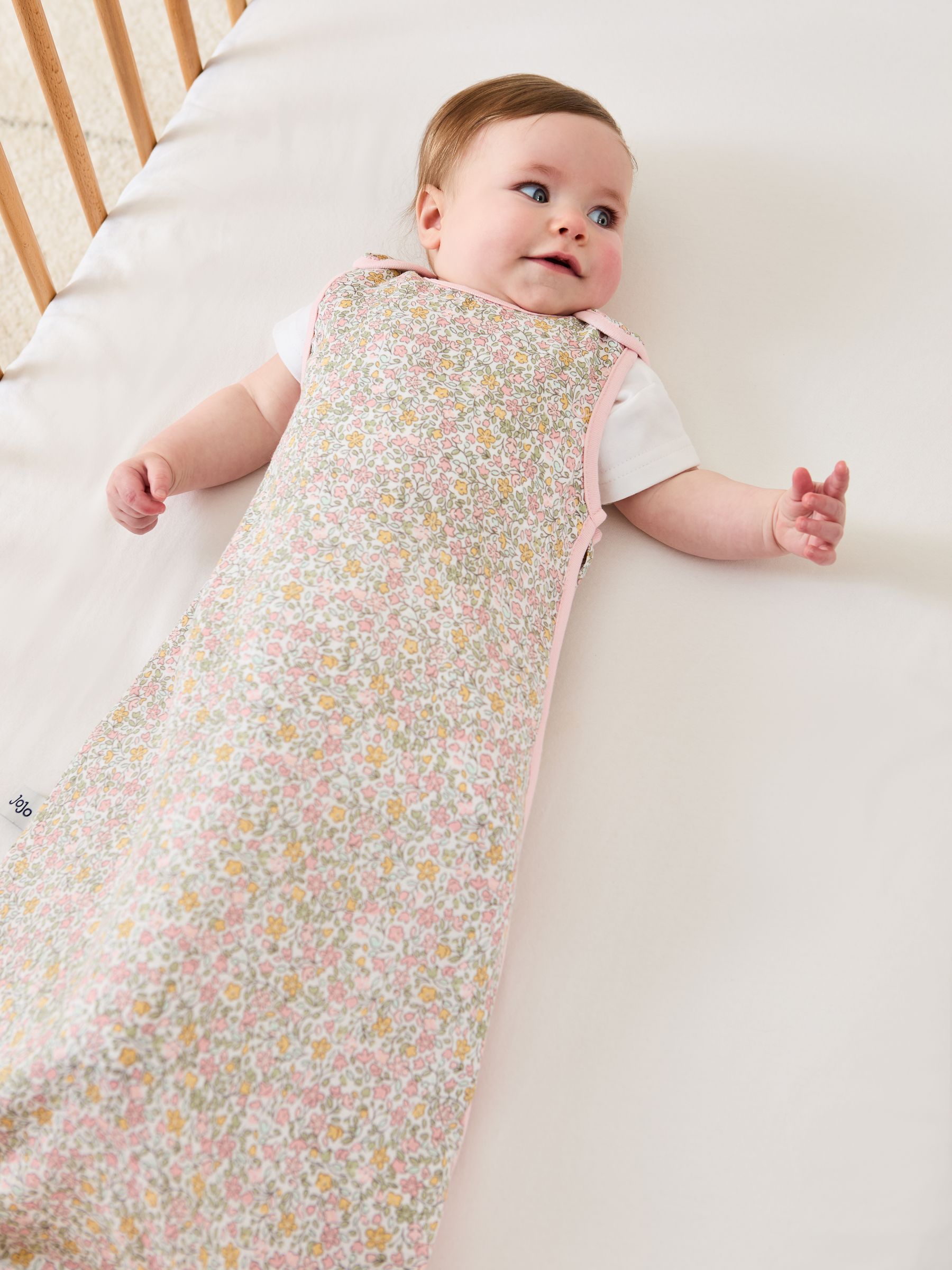 Ditsy Print 1 Tog Baby Muslin Sleeping Bag