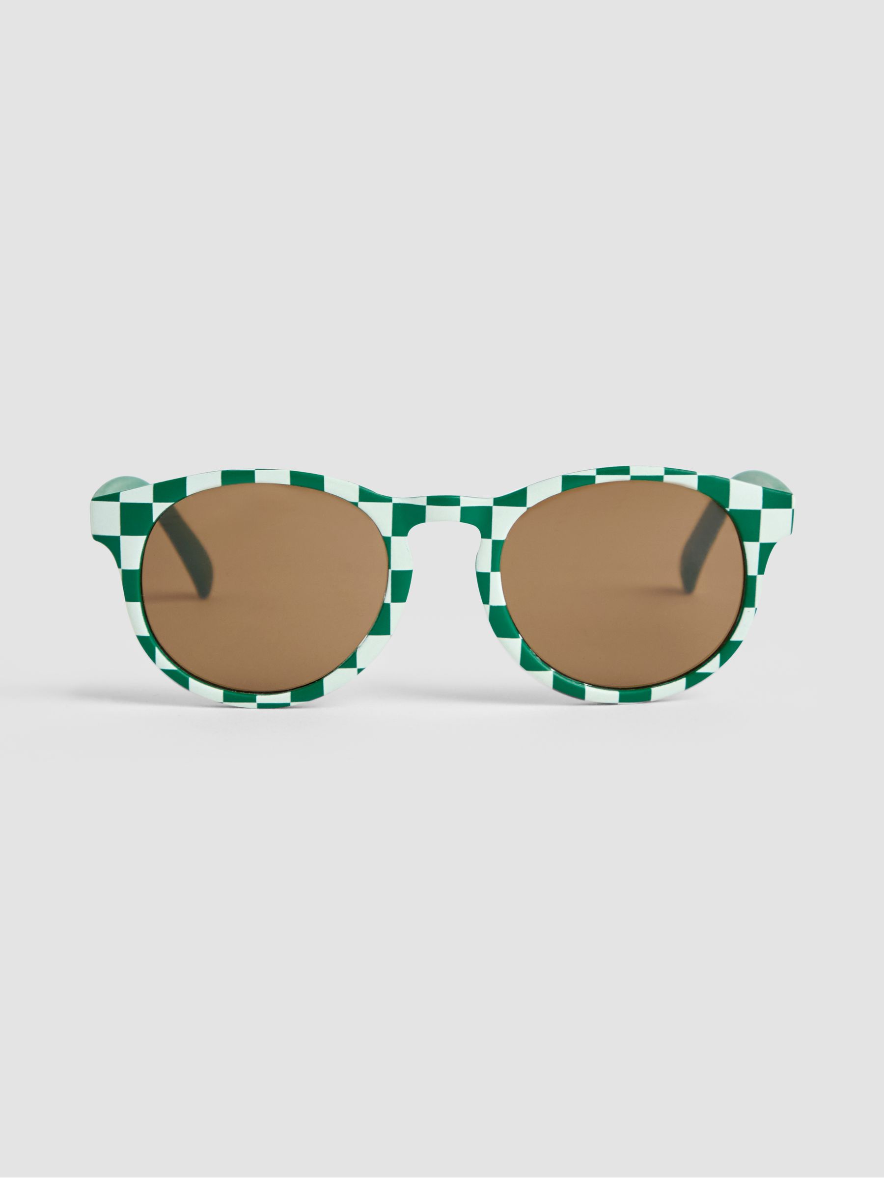 Green Rounded Sunglasses