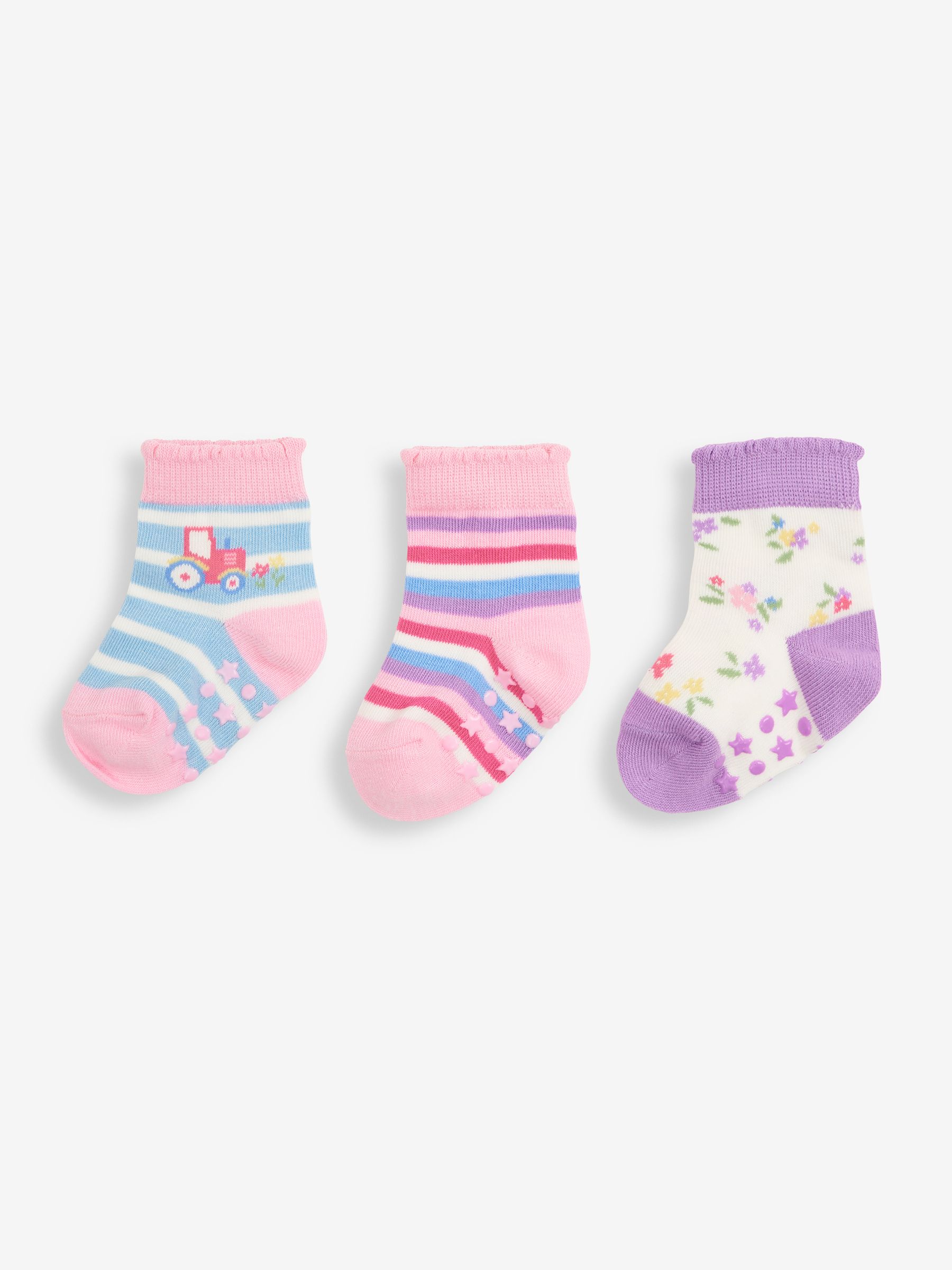 Multi Tractor Socks 3 Pack
