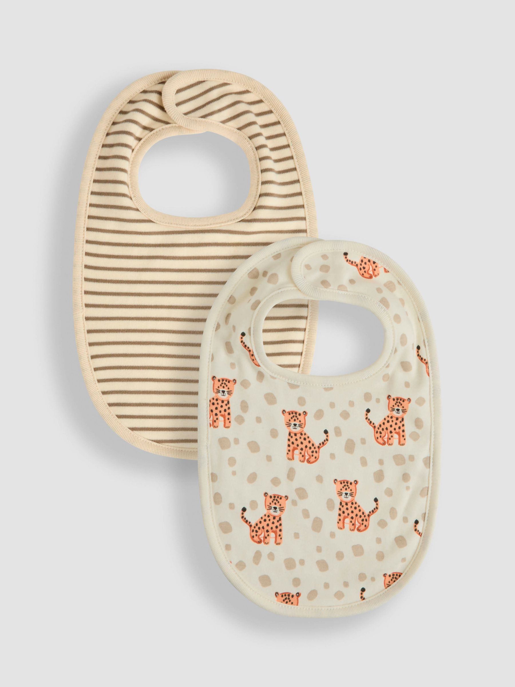 Neutral Print Bibs 2 Pack