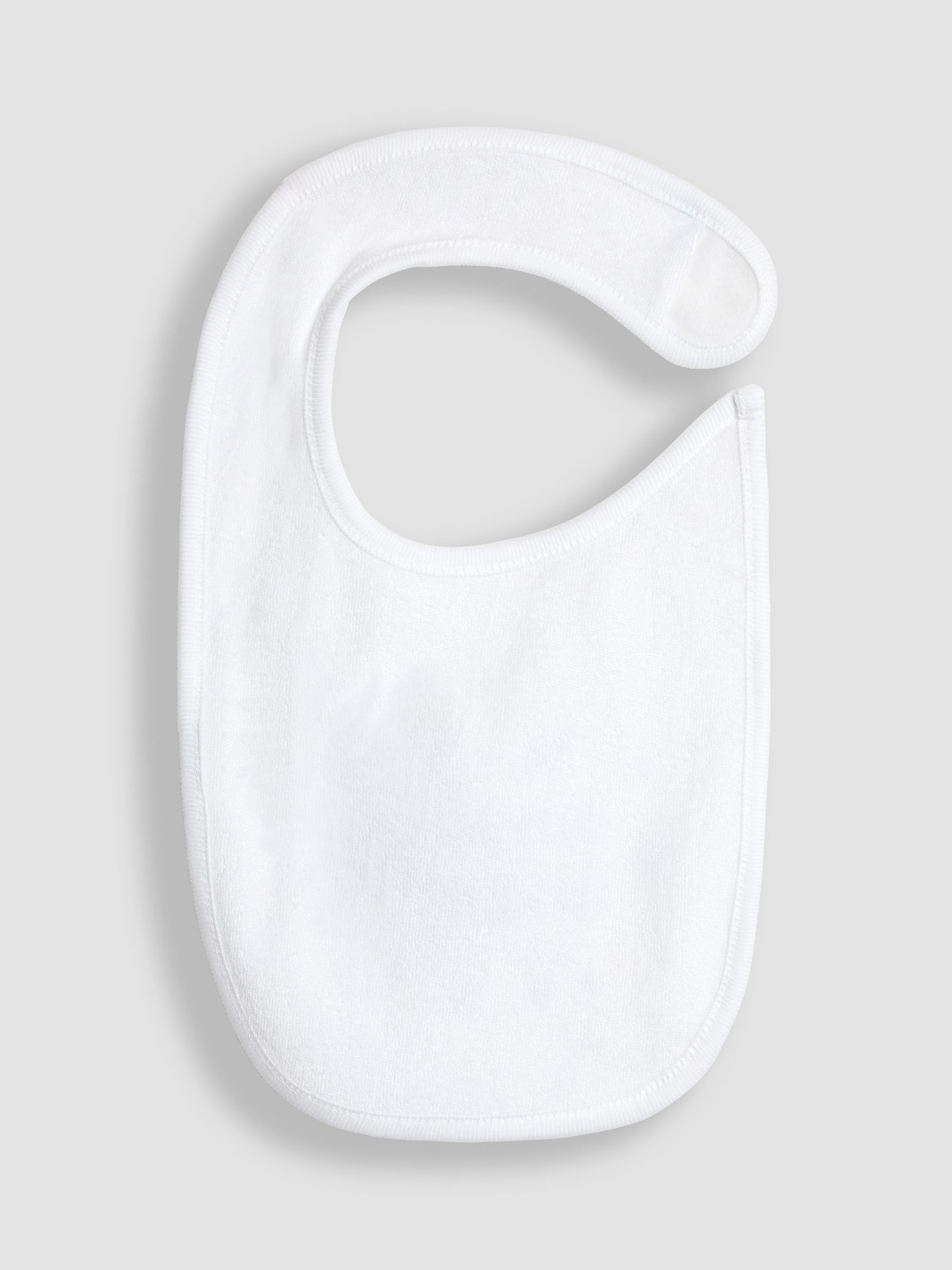 White Born In 2025 Embroidered Bib