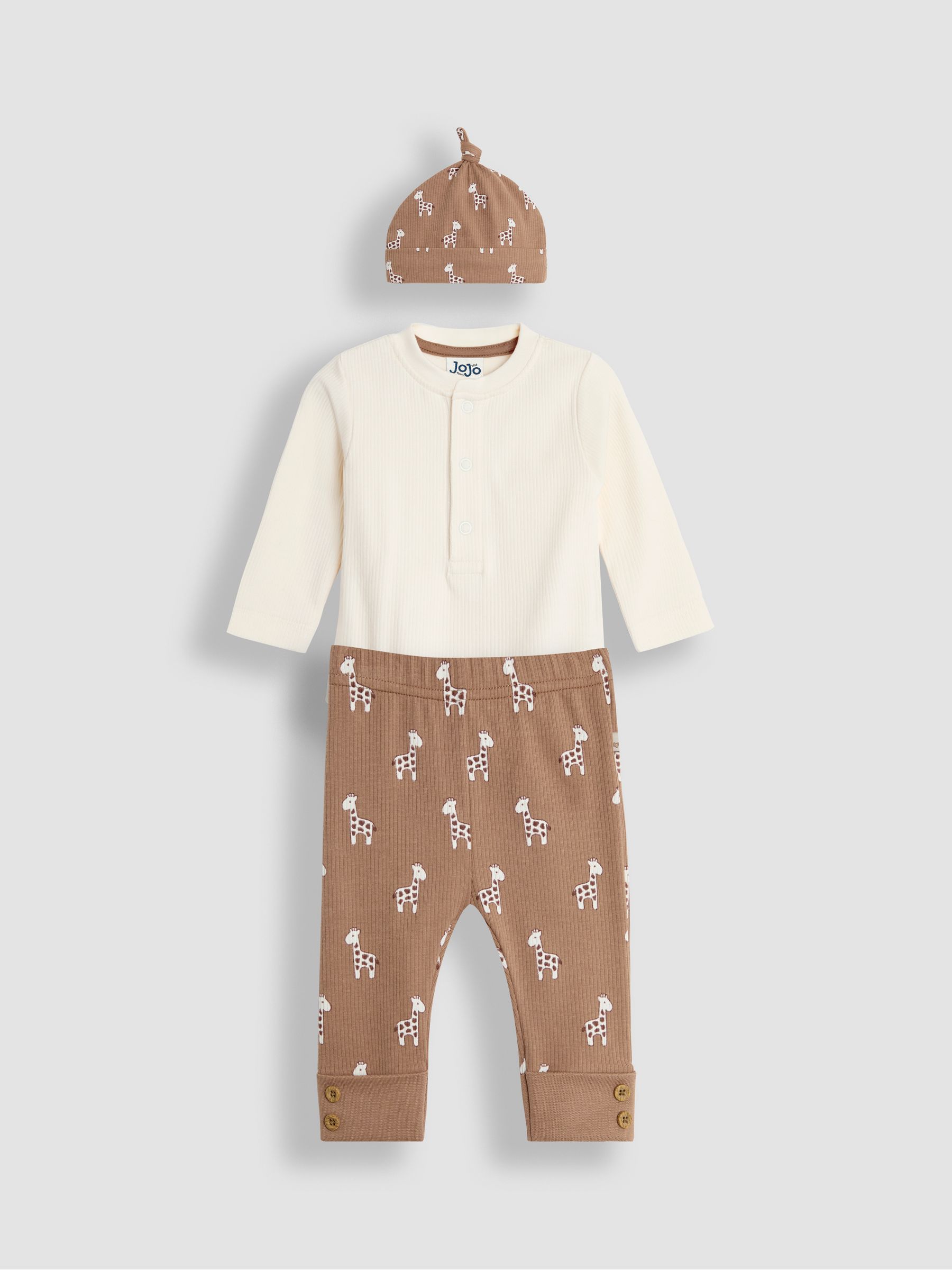 Mocha Baby Giraffe Set 3 Piece