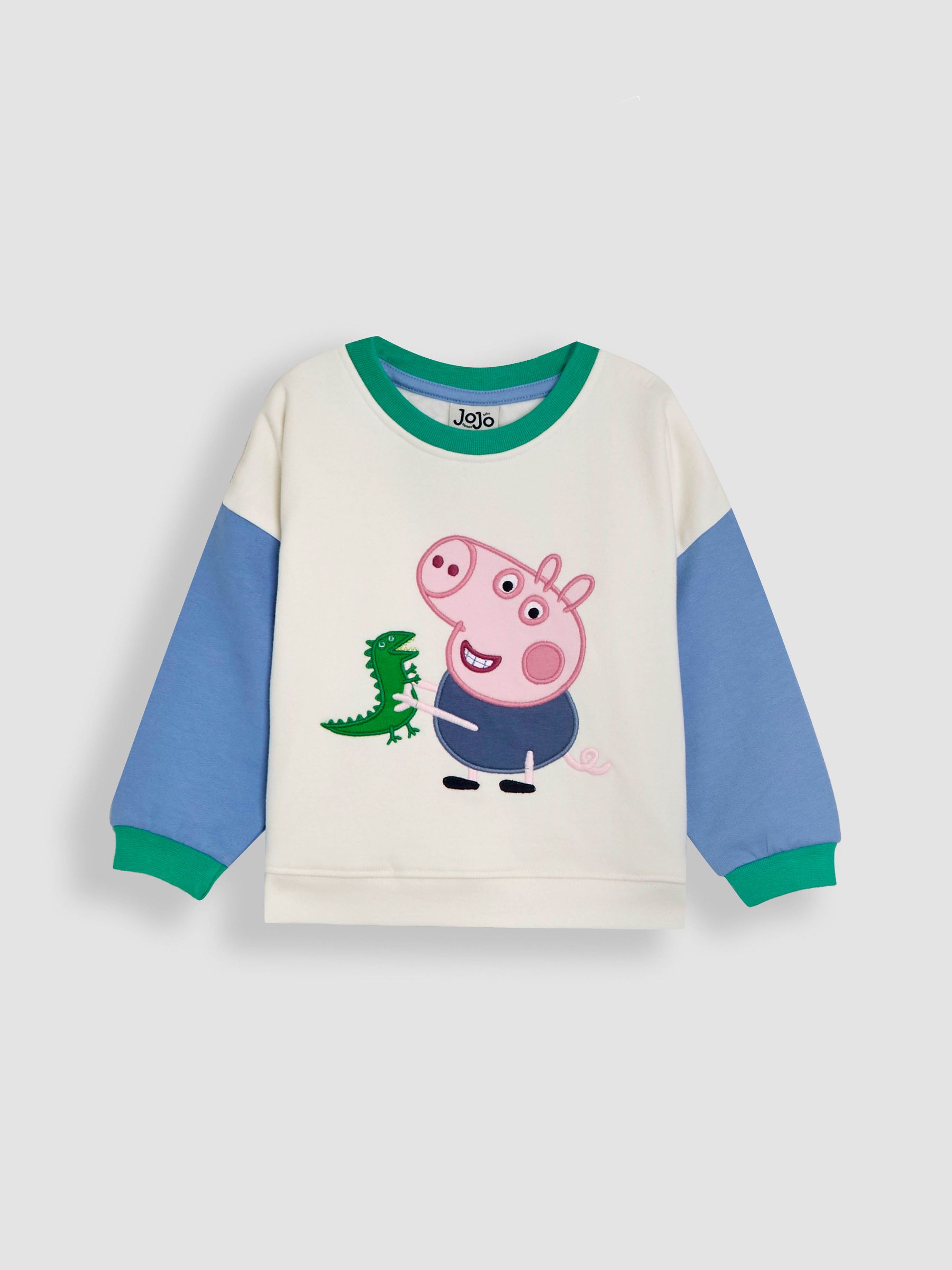 Blue 2-Piece Peppa Pig Appliqué Sweatshirt & Joggers Set