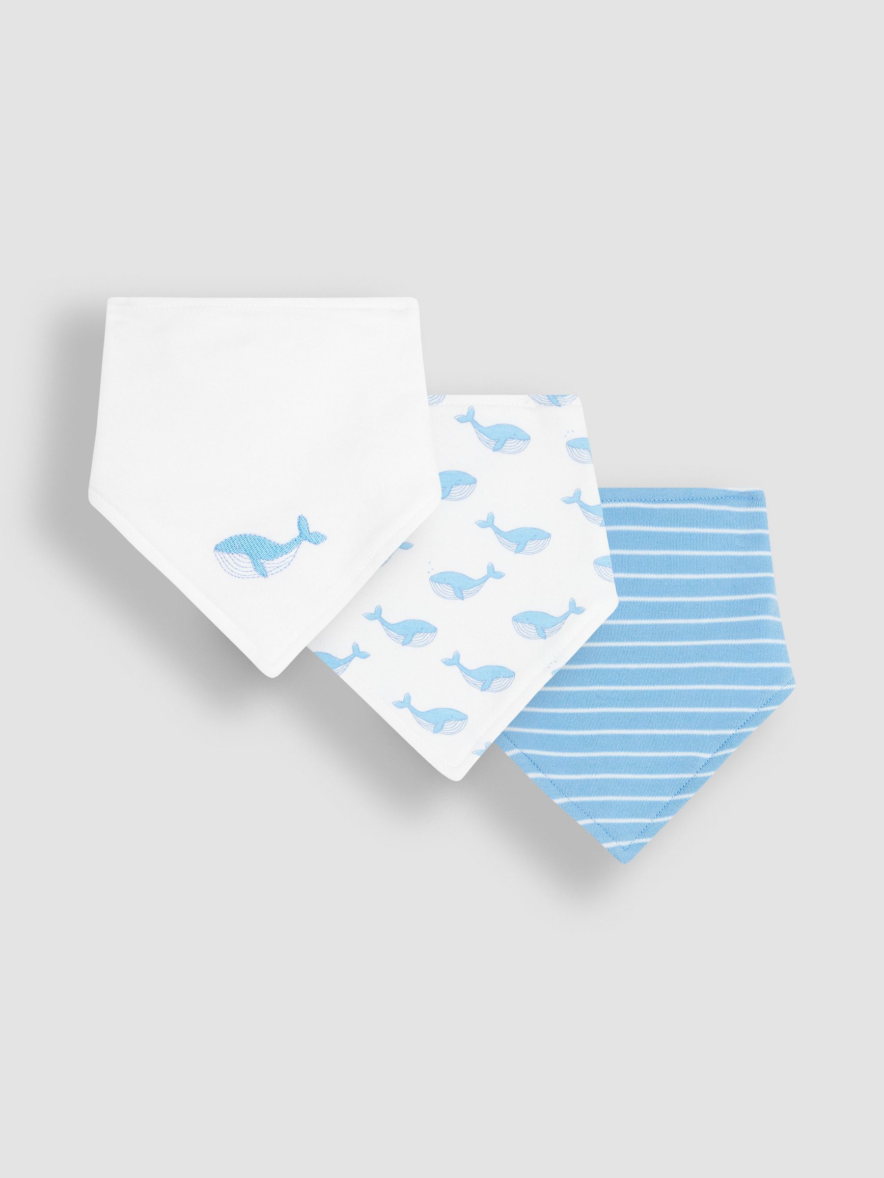 Cream Bear 3-Pack Baby Dribble Bibs