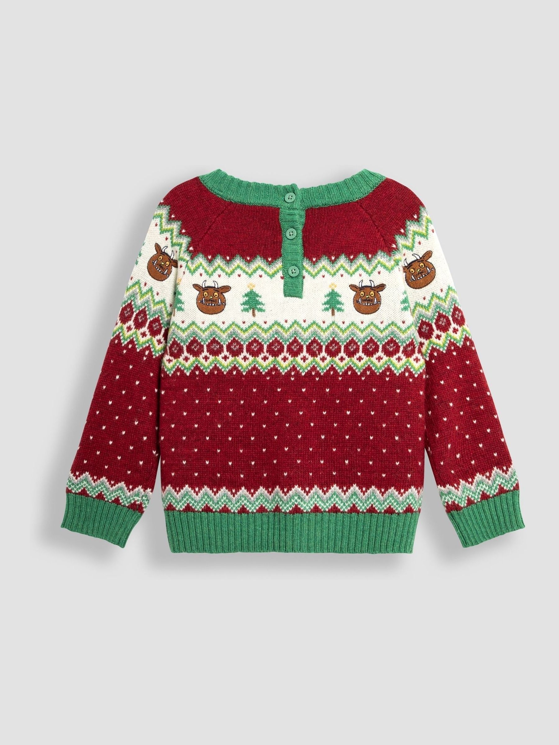 Red The Gruffalo Christmas Fairisle Pattern Jumper