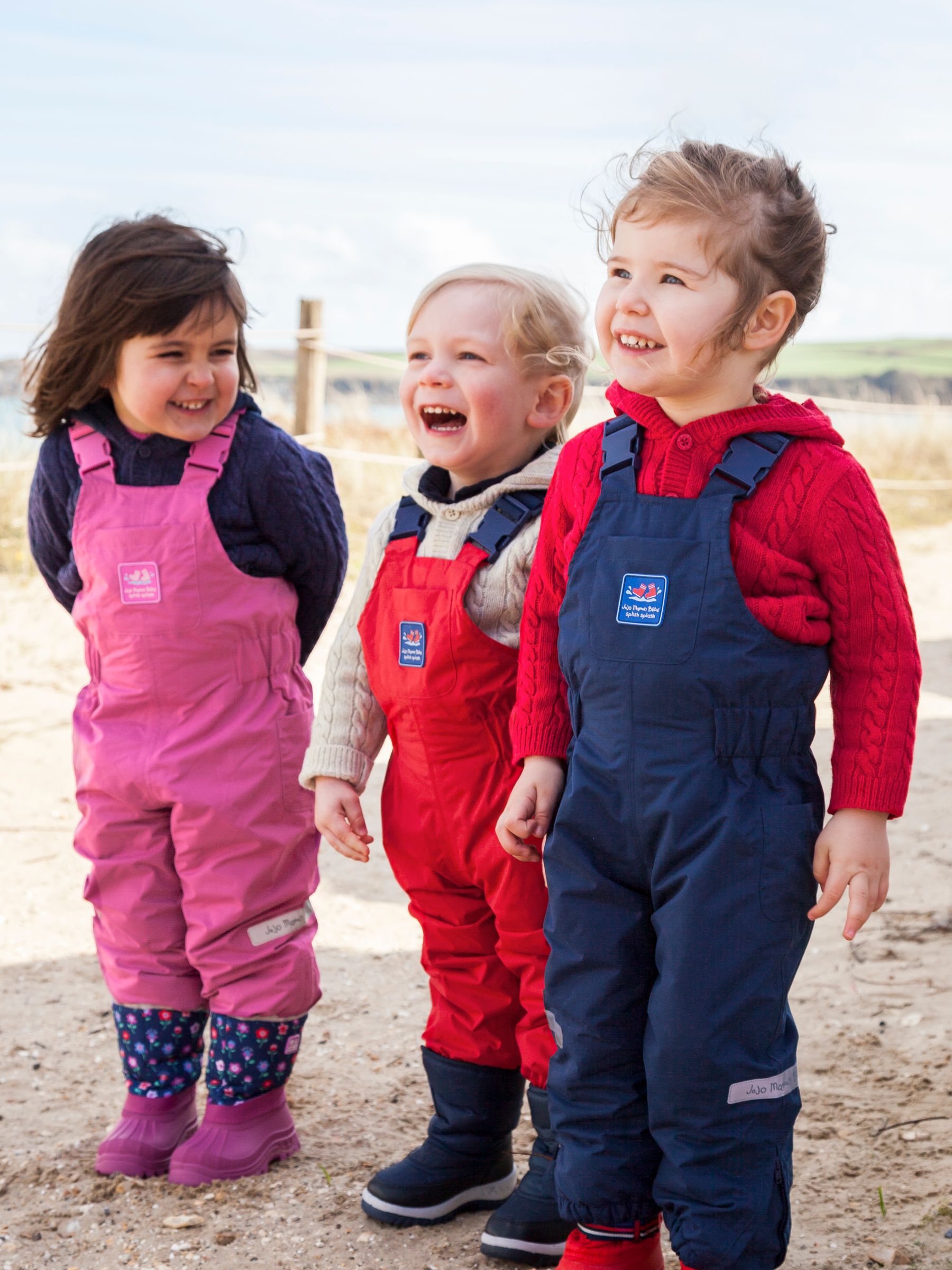 Navy Blue Pack-Away Waterproof Dungarees