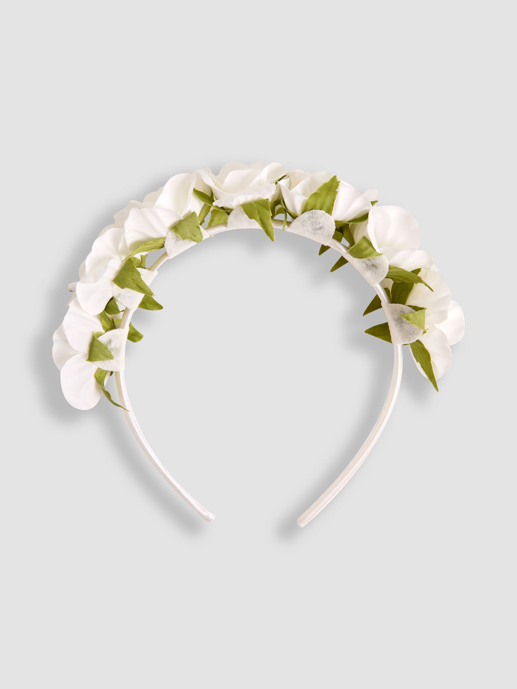 White Flower Crown Headband