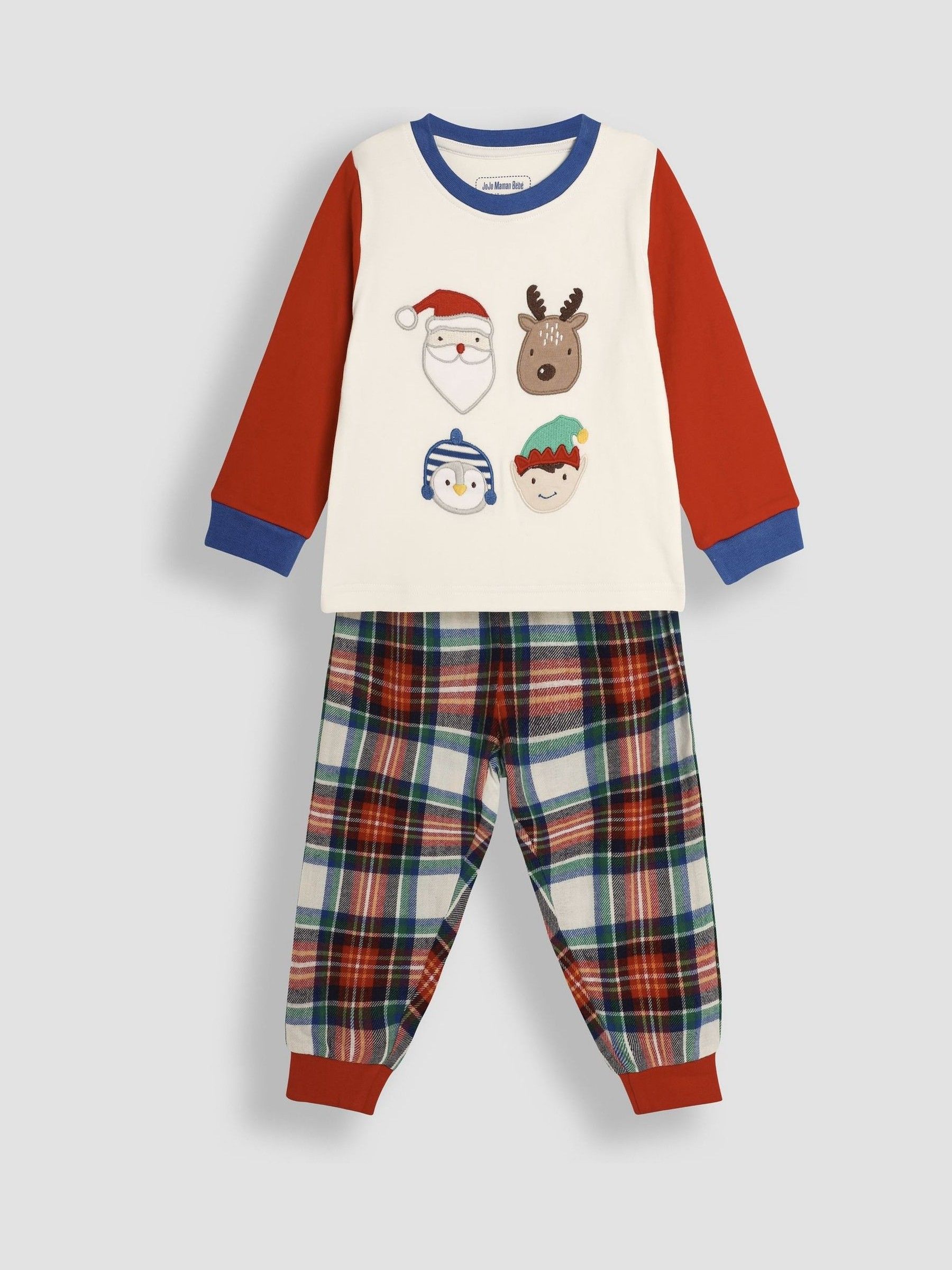 White Christmas Tartan Pyjamas