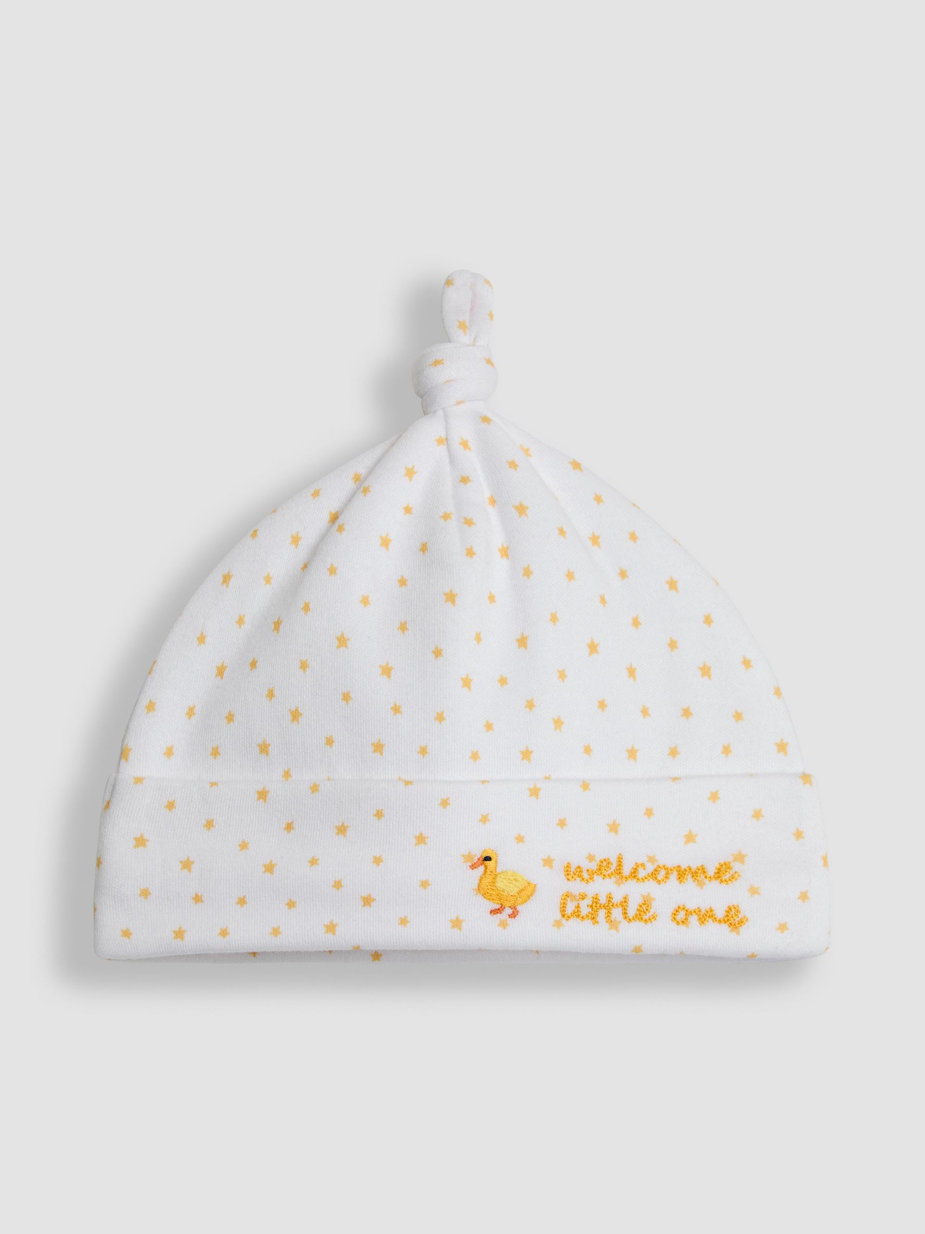 White Welcome Little One Hat