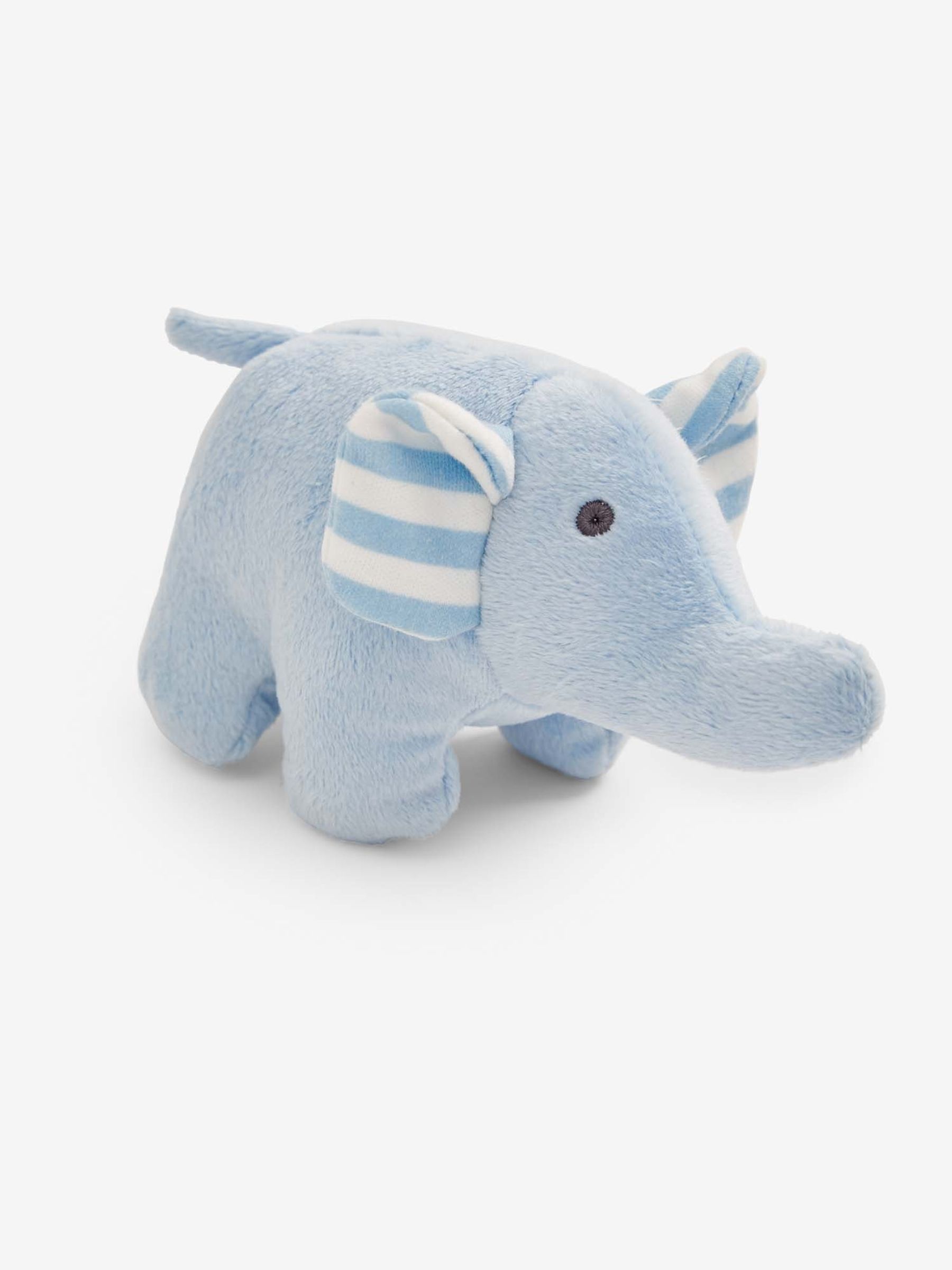 Blue Elephant Soft Rattle Toy