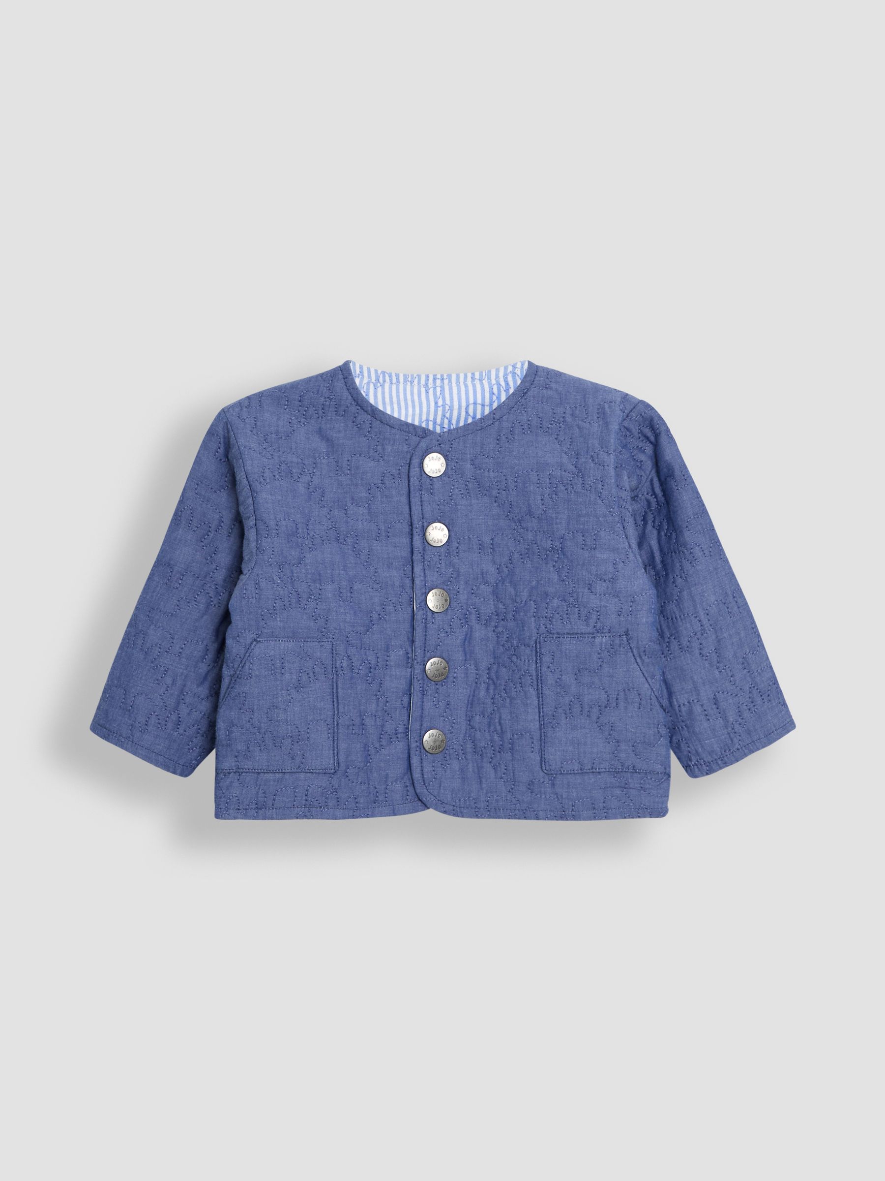 Denim Dino Quilted Reversible Jacket