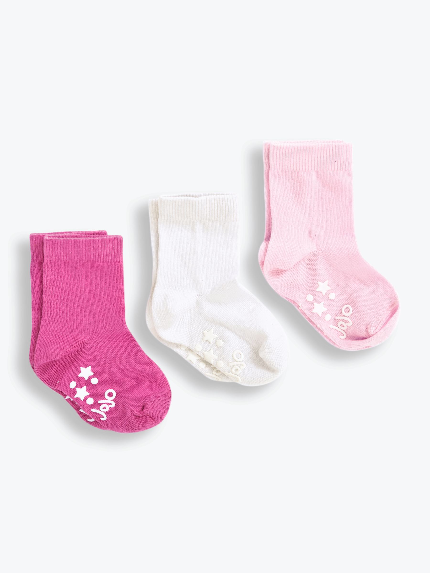 Pink 3-Pack Short Cotton Socks