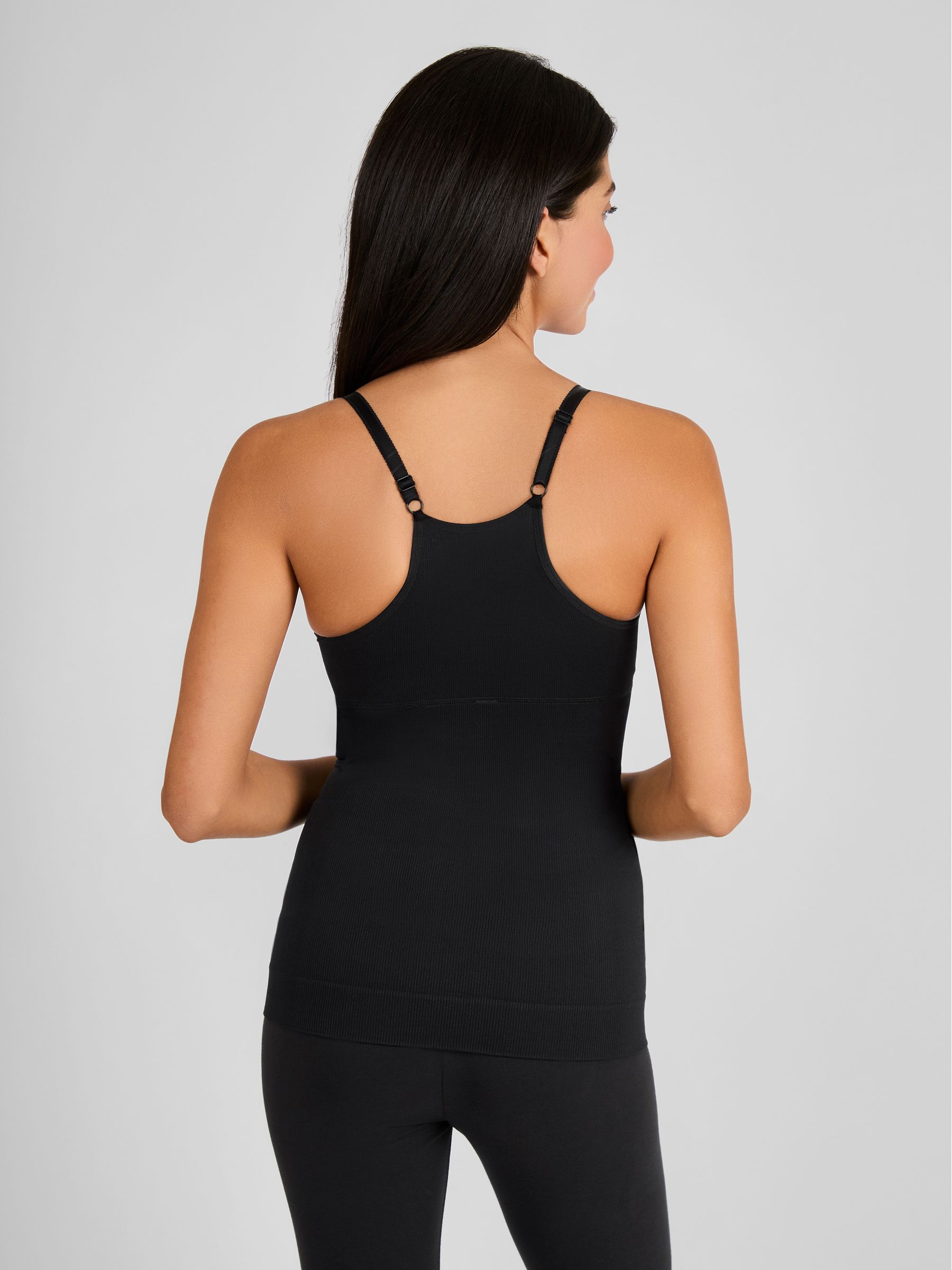 Black Seamless Postnatal Support Nursing Vest