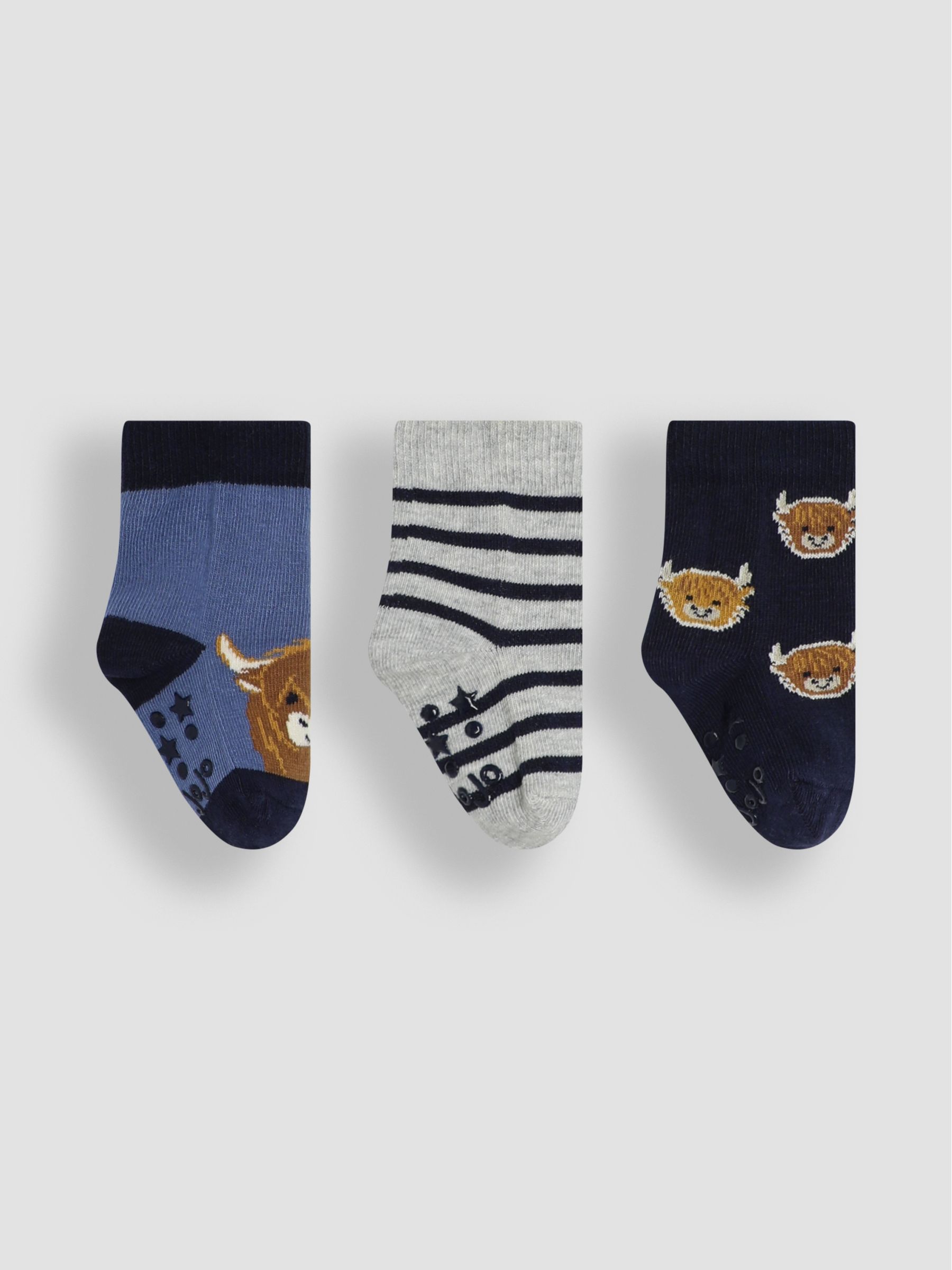 Navy 3-Pack Farmyard Socks