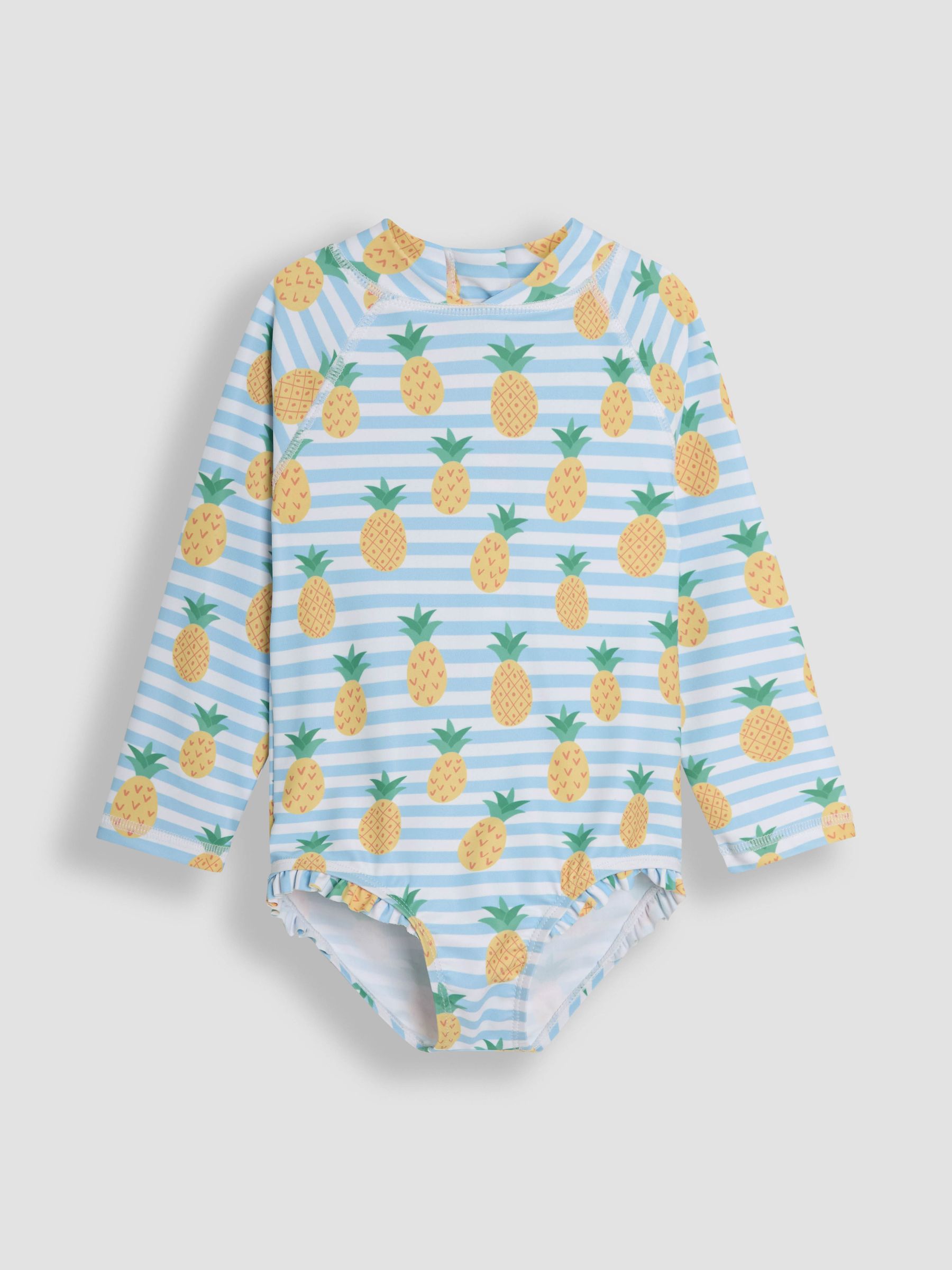 Stripe Long Sleeve Swimsuit