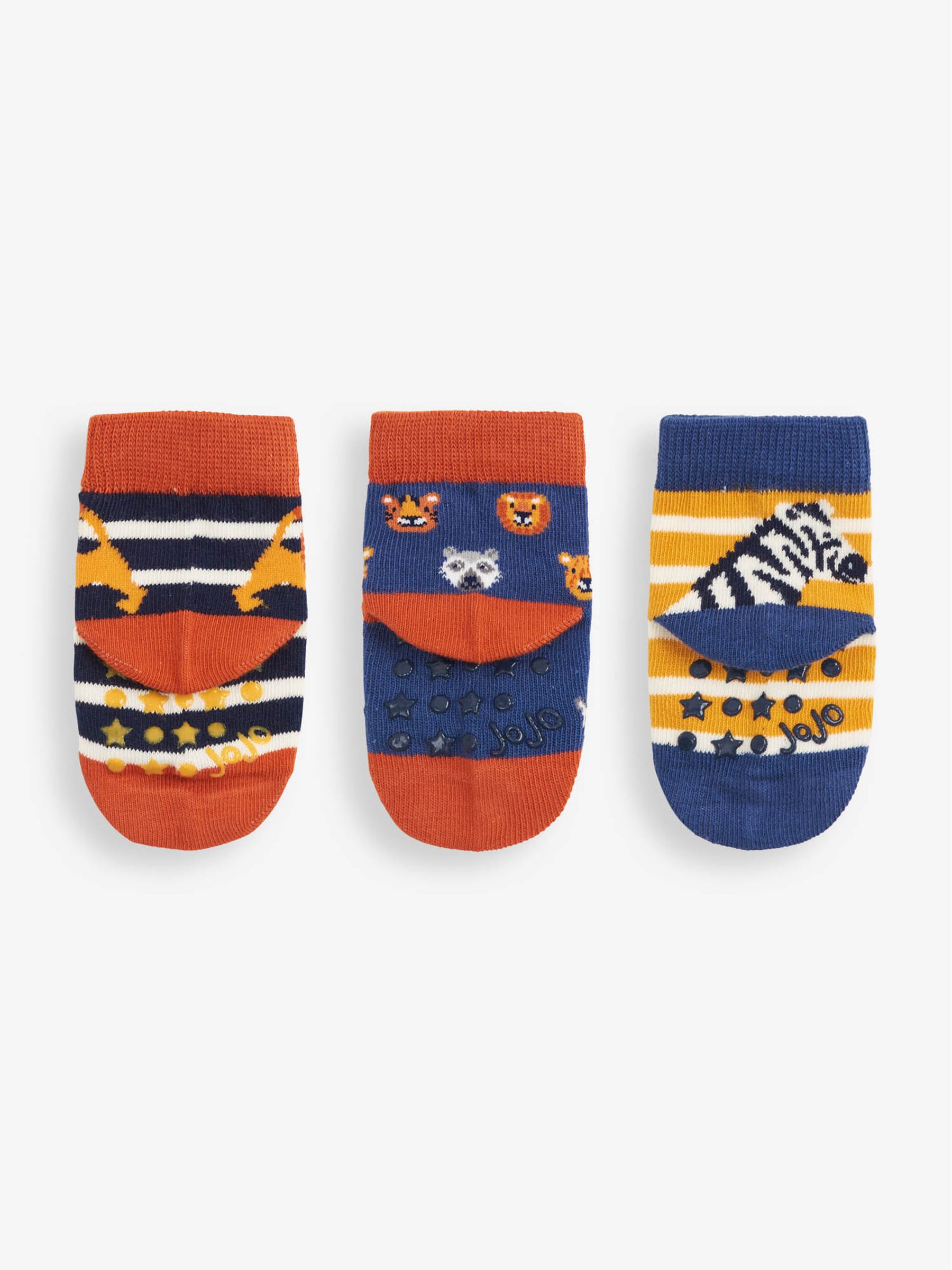 Blue 3-Pack Safari Socks