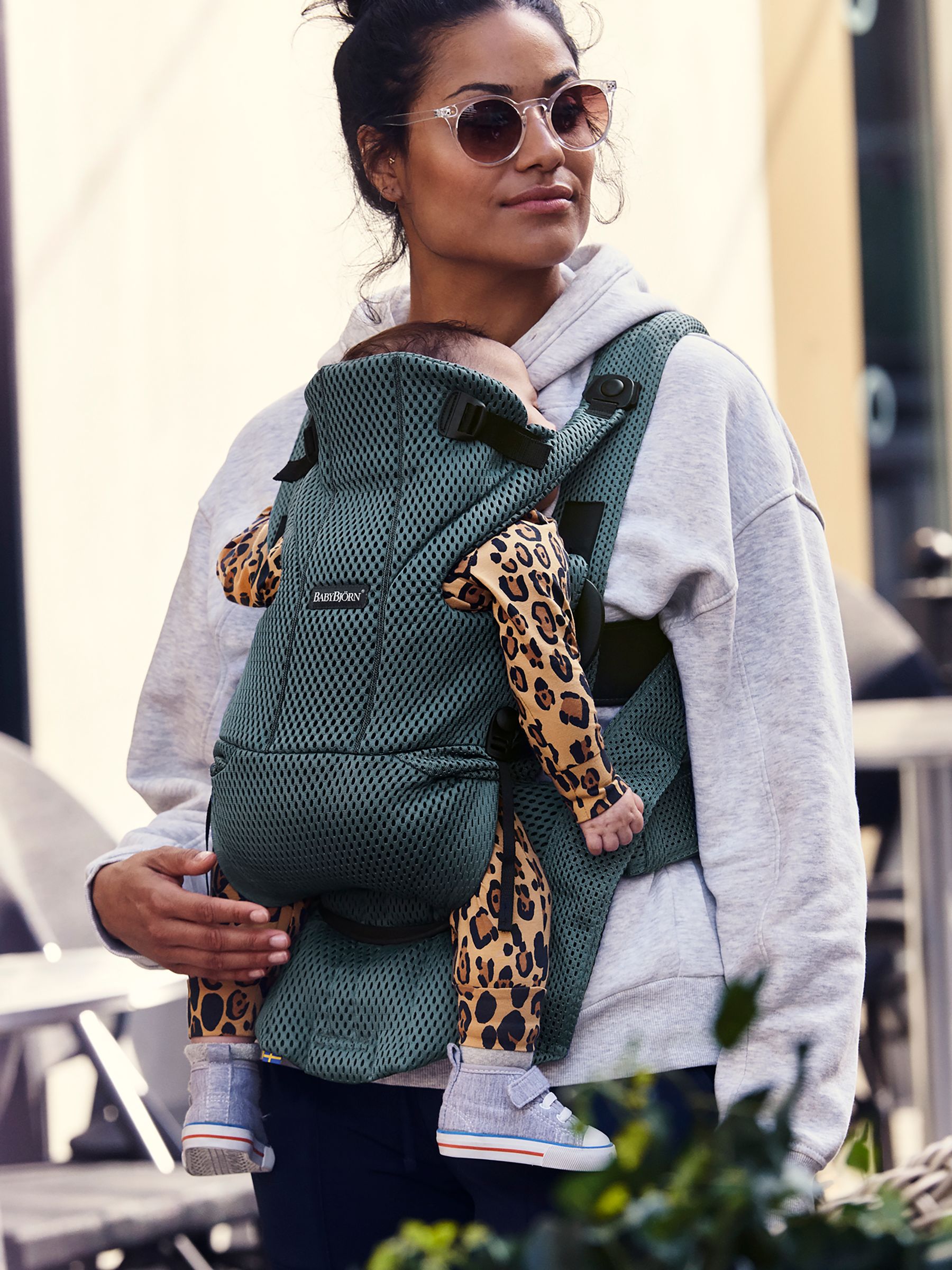 BabyBjörn Sage Green Baby Carrier Move 3D Mesh