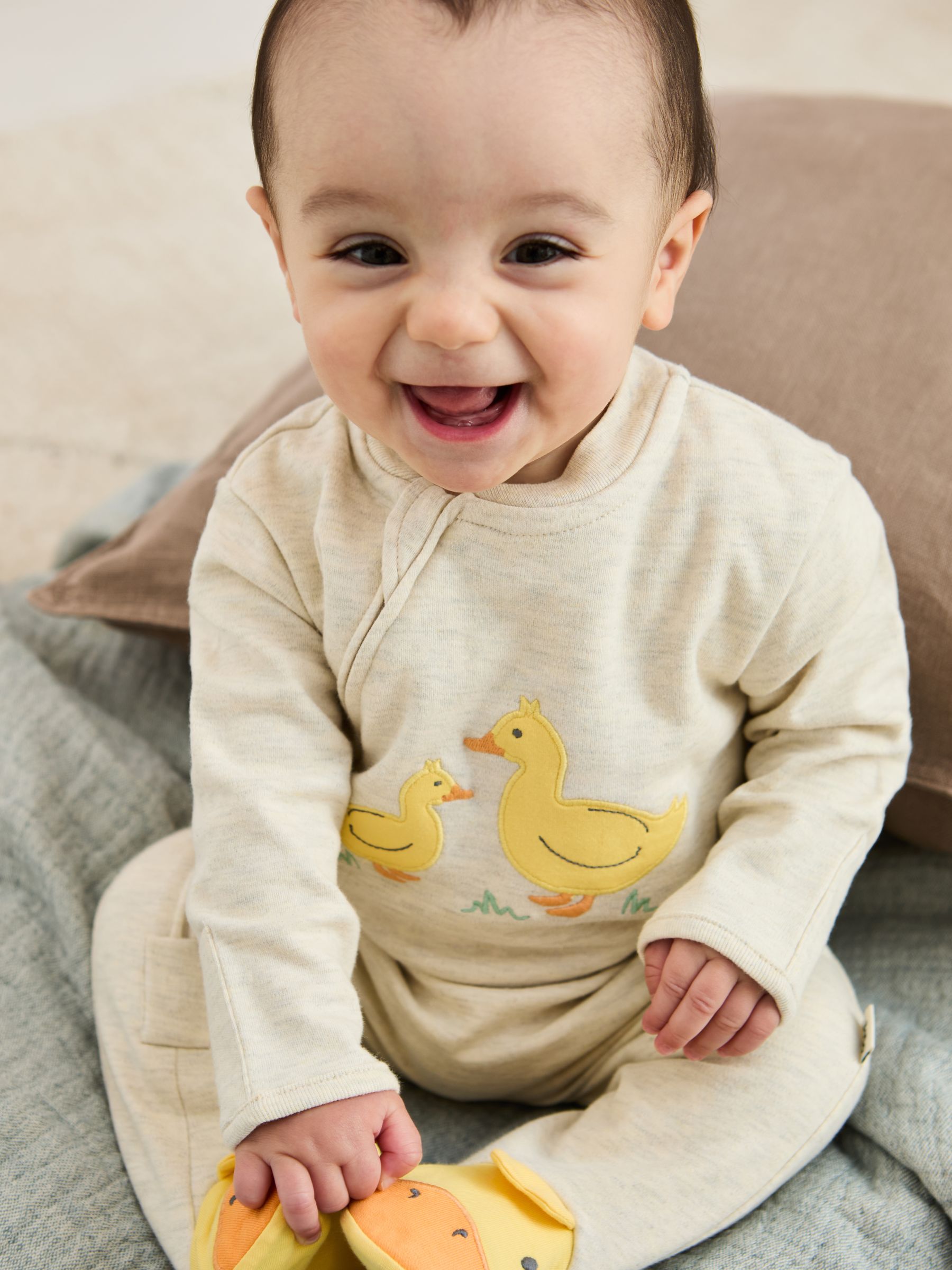 Natural 100% Cotton Sleepsuit