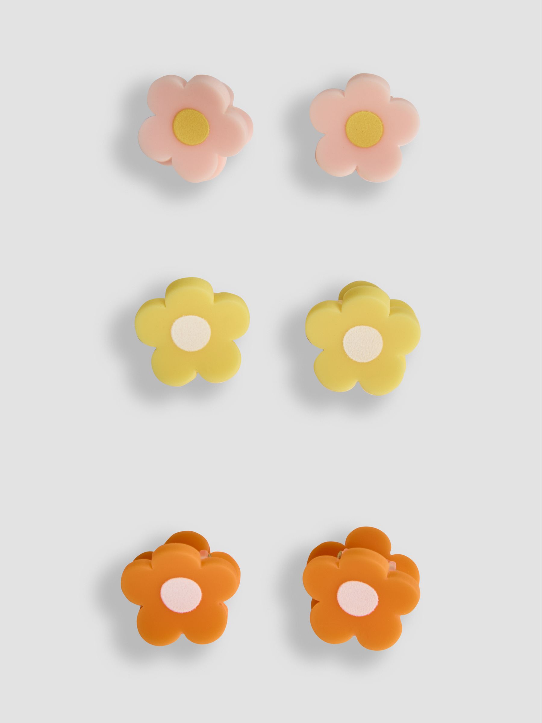 Orange 6-Pack Claw Clips