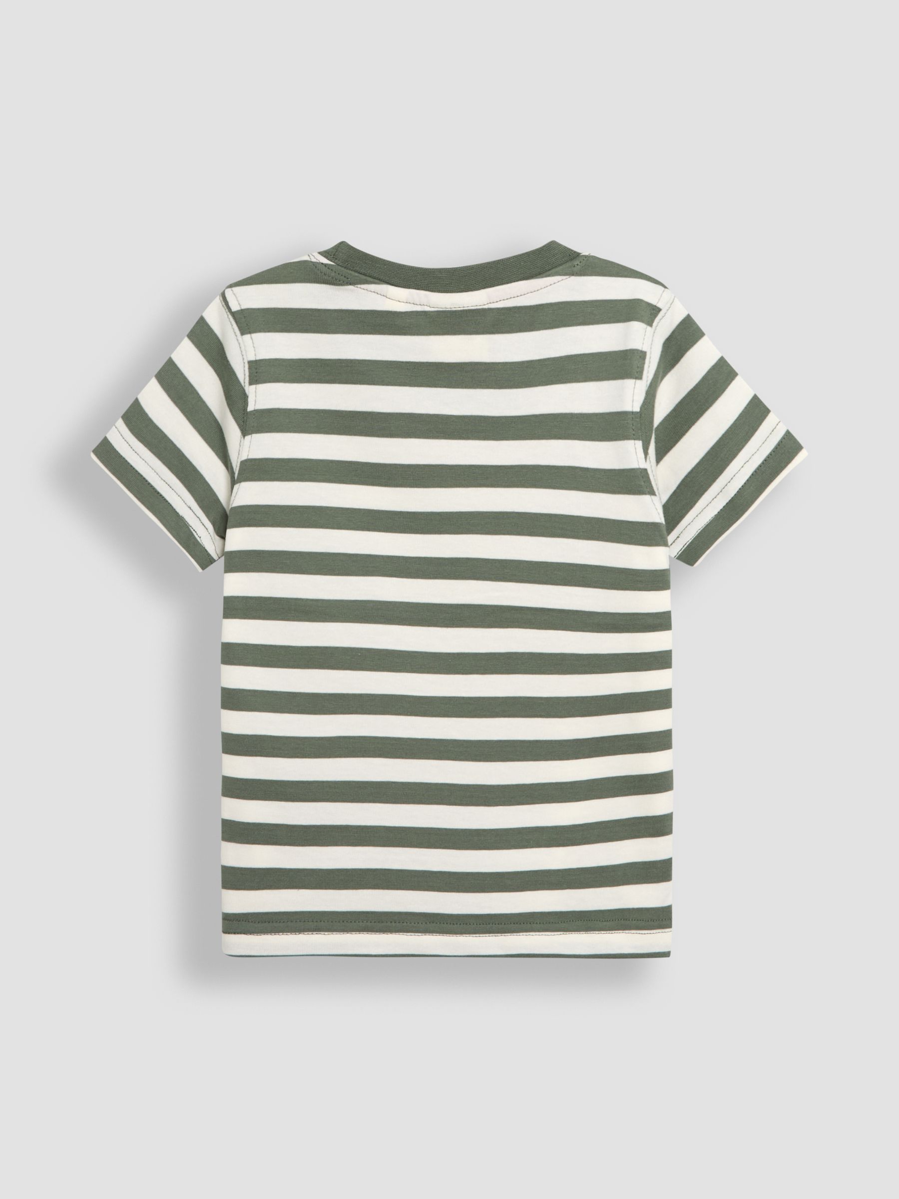 Khaki Tractor Appliqué Border T-Shirt