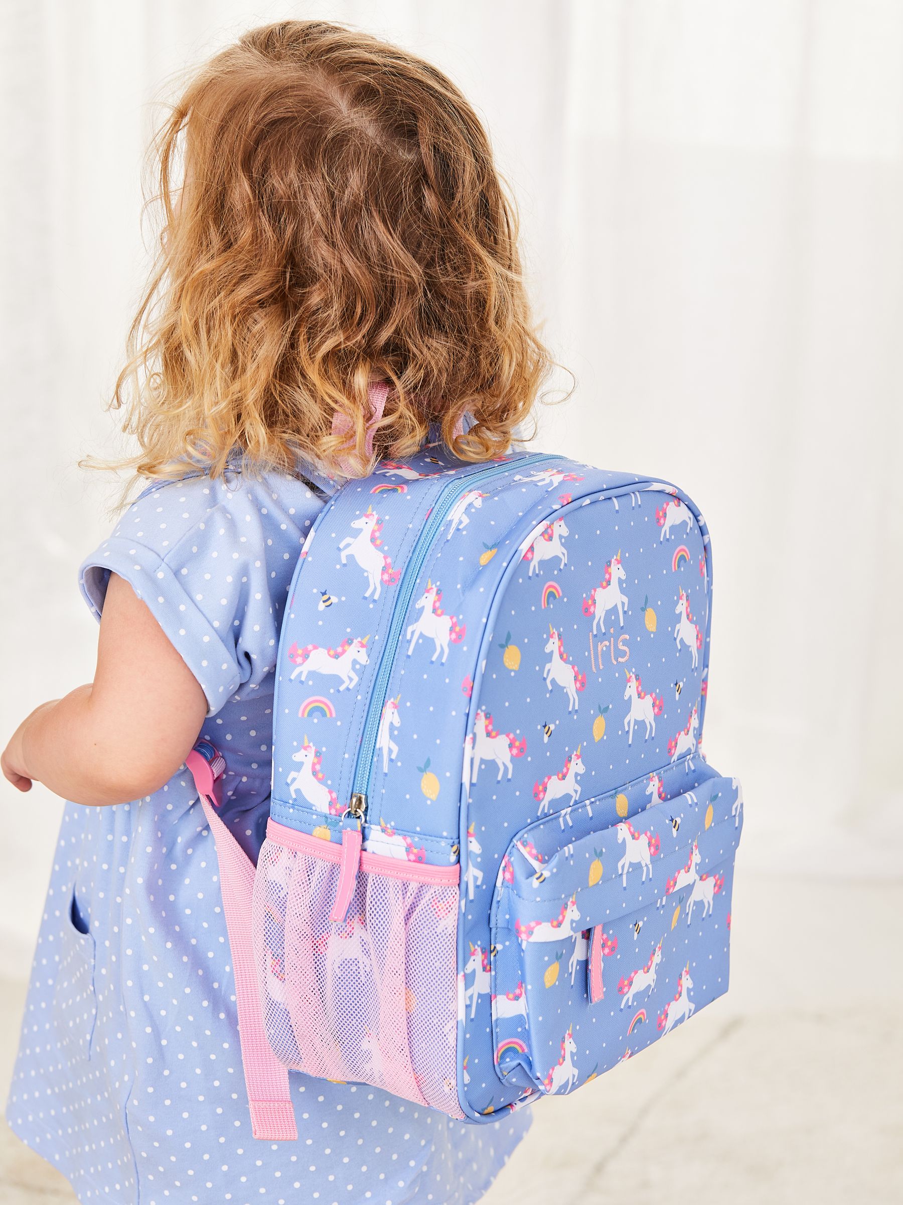 Purple Personalised Unicorn Medium Backpack